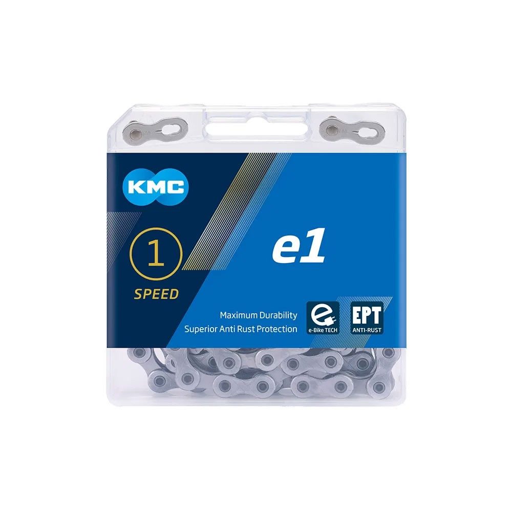 KMC Fahrradkette e1 EPT Kette für Nabenschaltung & Riemen schwarz