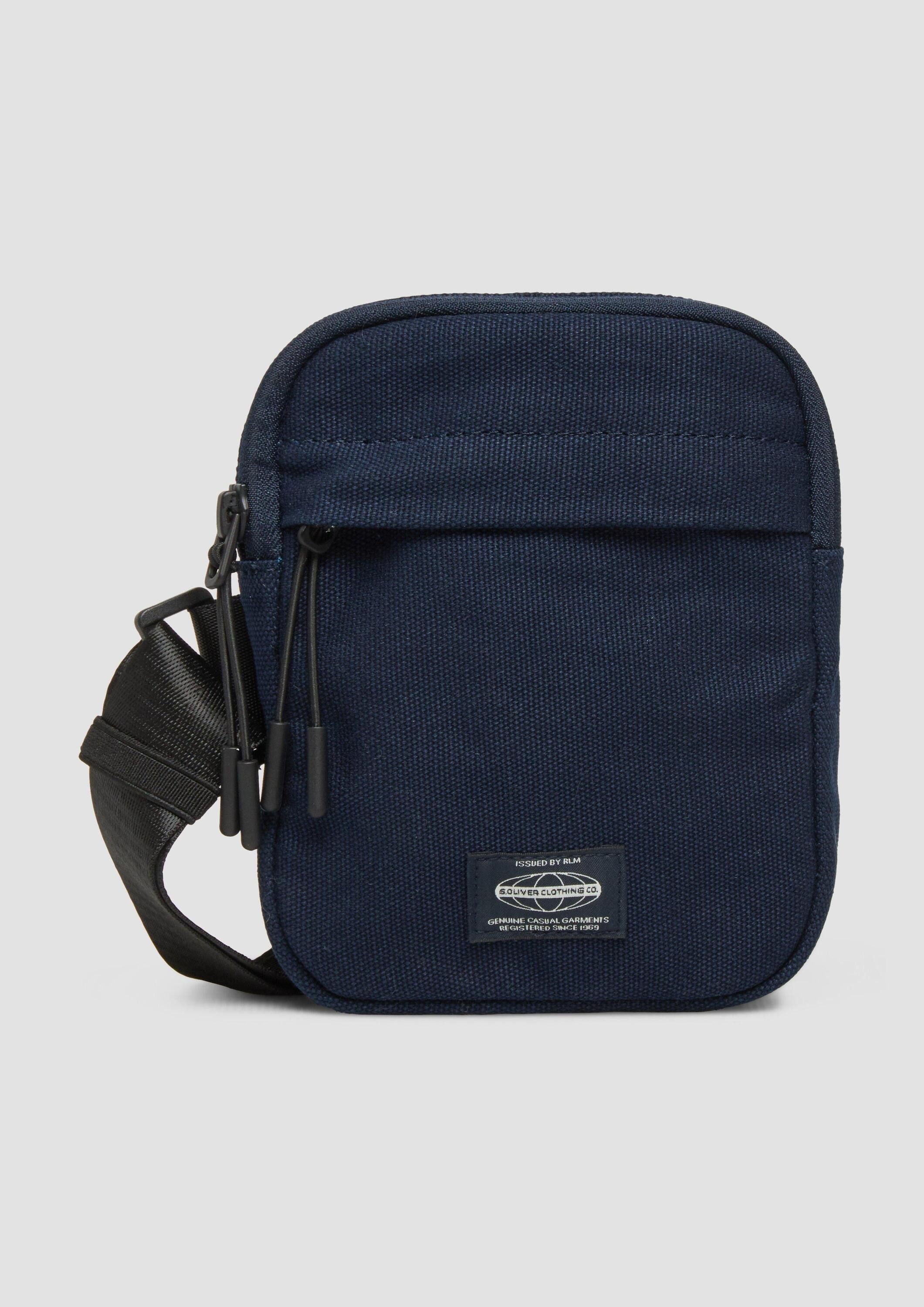 s.Oliver Umhängetasche Tasche, Crossbody-Bag aus Baumwolle mit verstellbarem Nylongurt