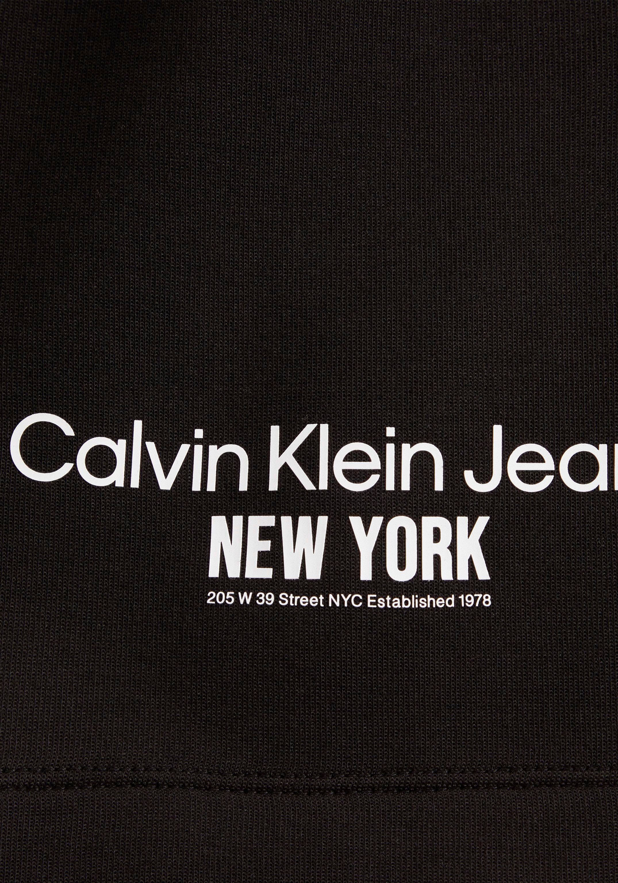 Klein mit Sweatshorts elastischem schwarz Bund Calvin Jeans