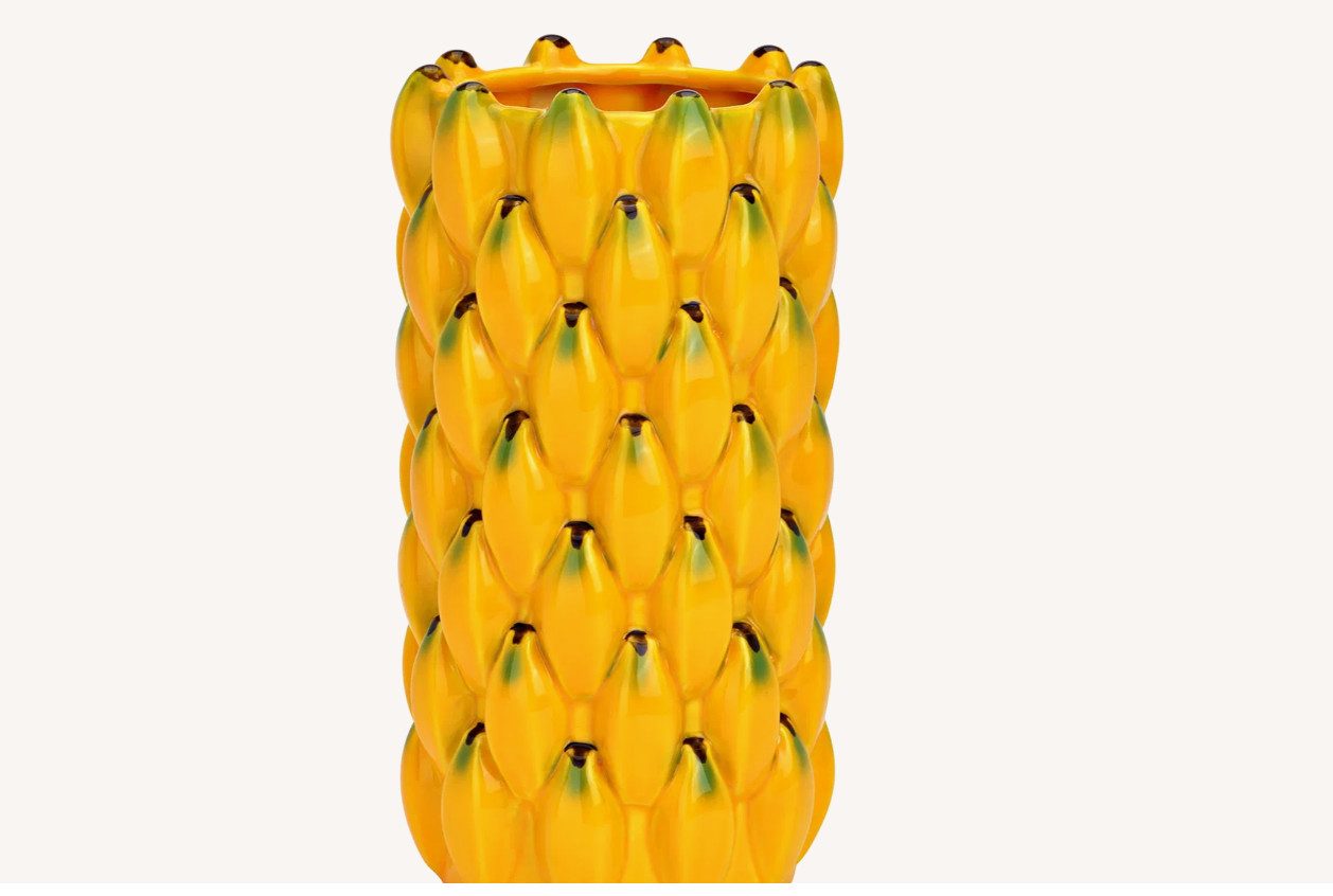 Wurm Dekovase Vase Banane 22cm hoch