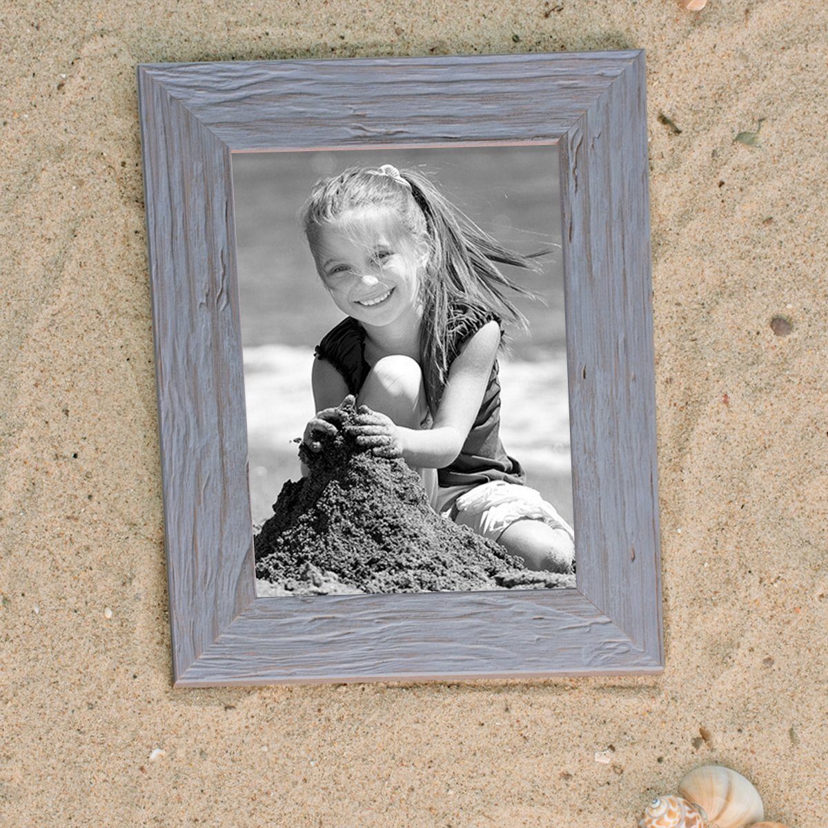 PHOTOLINI Bilderrahmen 2er Set Strandhaus Rustikal günstig online kaufen