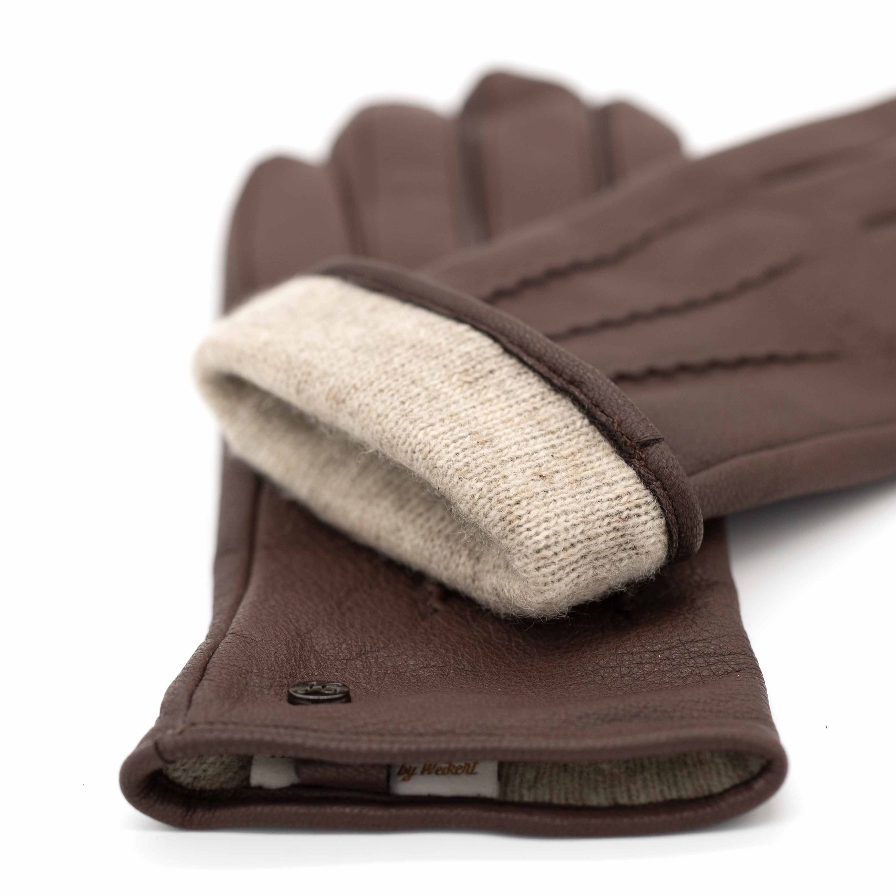 Hand Gewand by Weikert Lederhandschuhe JESS- Elegant aus Ziegenleder mit Kaschmir Wolle Fütterung