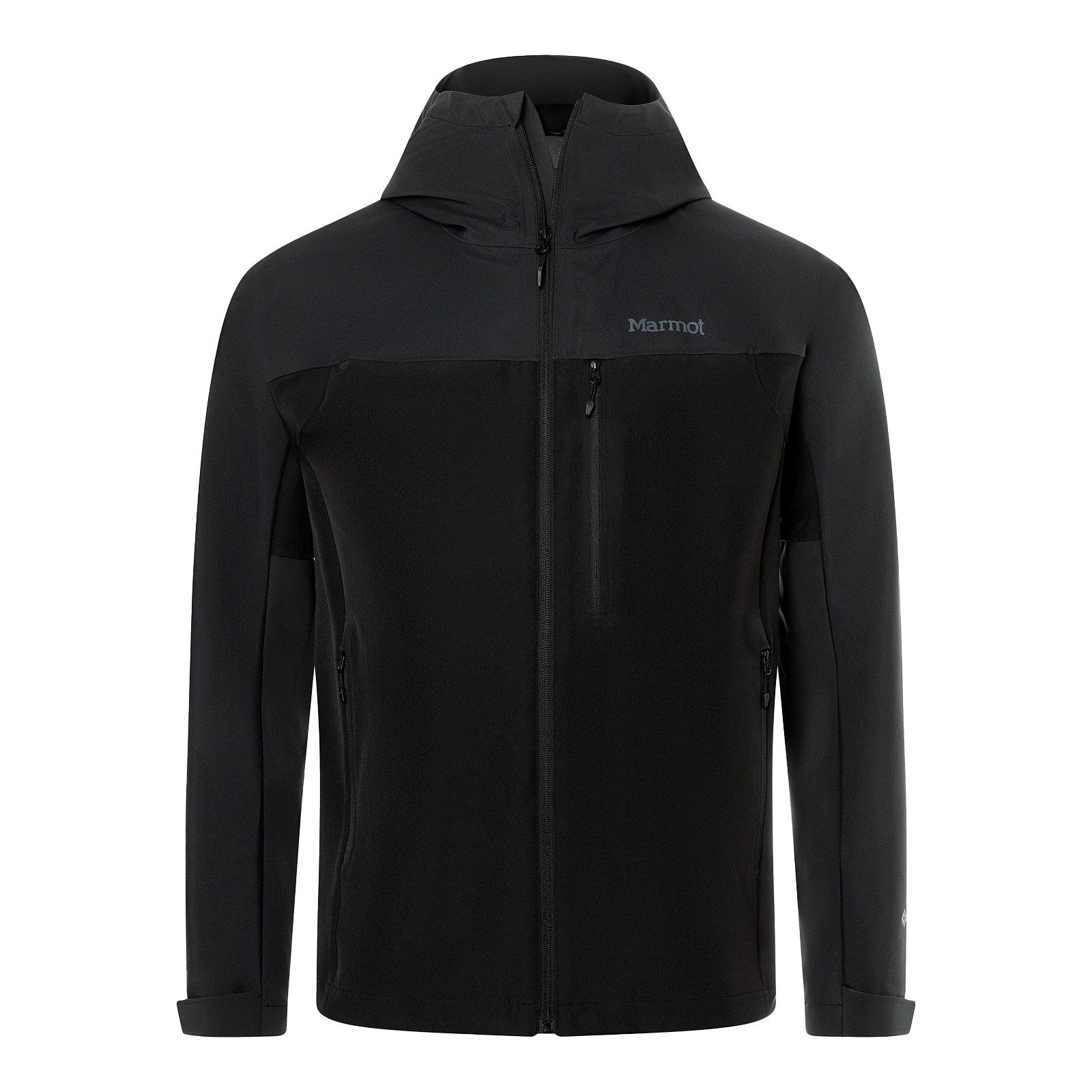 Marmot Outdoorjacke ROM GORE-TEX Infinium™ Hoody mit unterlegtem Reißverschluss