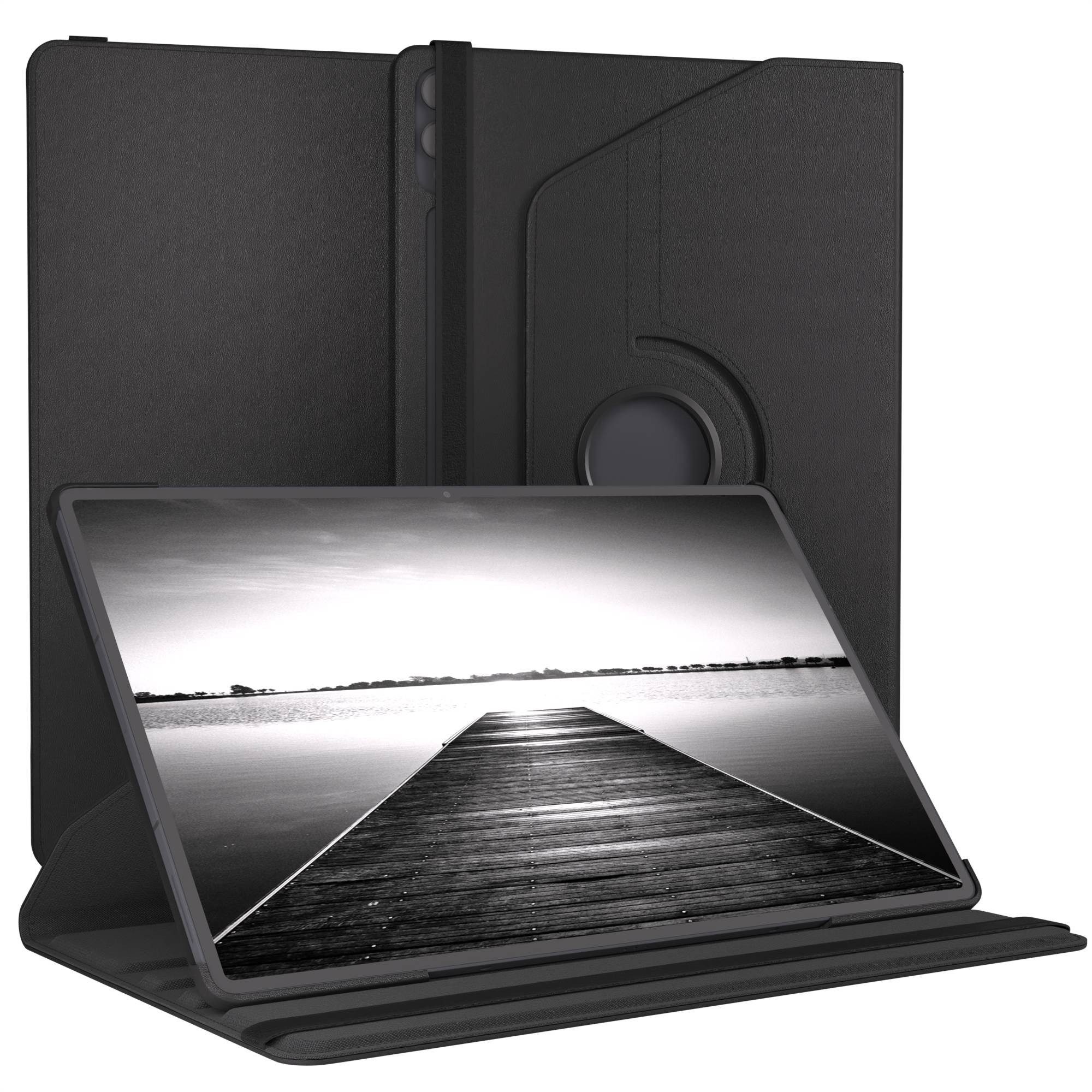 EAZY CASE Tablet-Hülle Rotationcase für Samsung Galaxy Tab S11 Ultra 14,6 Zoll, Hülle 360° drehbar mit Standfunktion Etui Anti-Kratz Tasche Schwarz