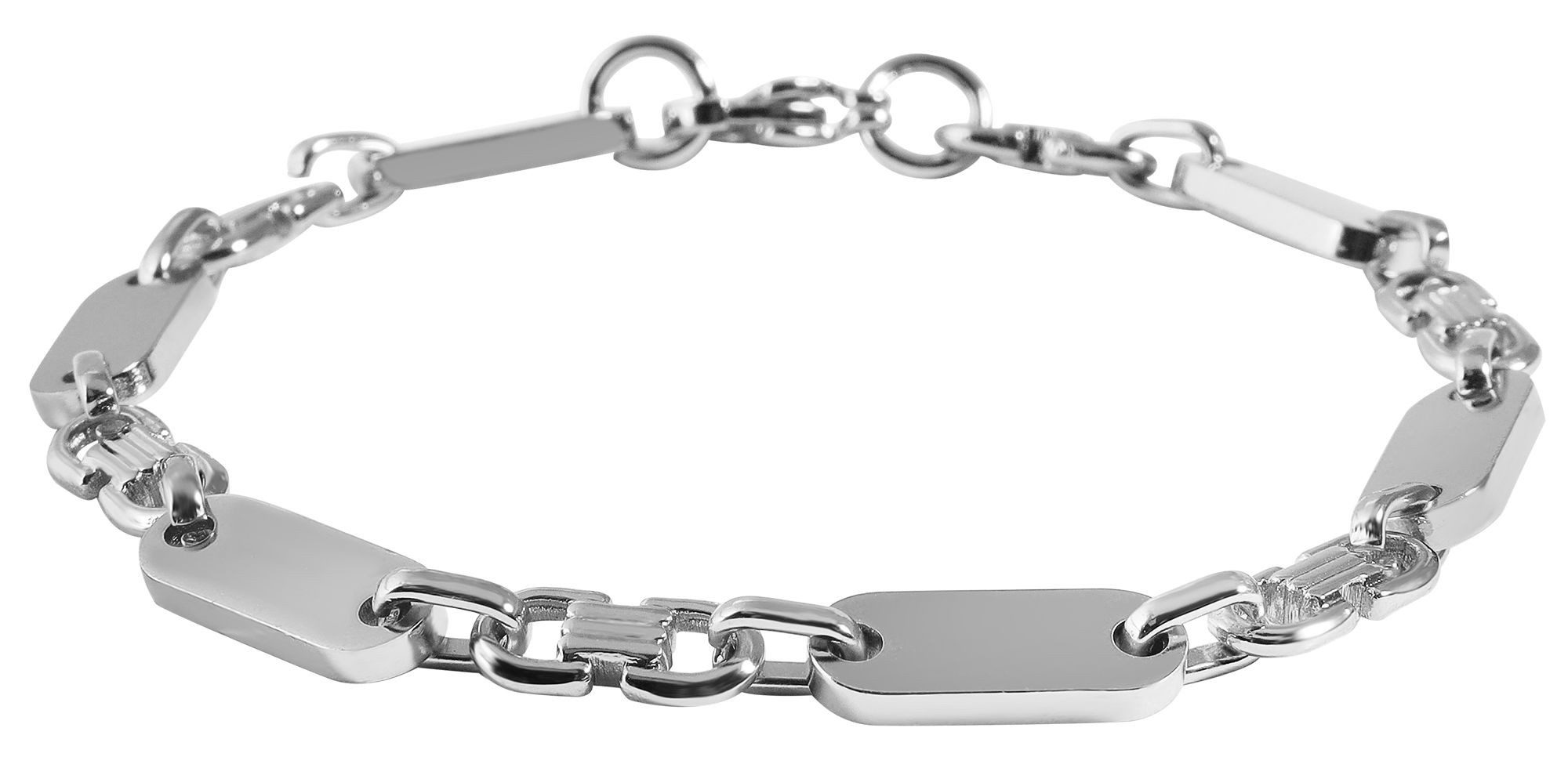 AKZENT Edelstahlarmband Elvin "Elvin" Edelstahl Platten-Armband, günstig online kaufen