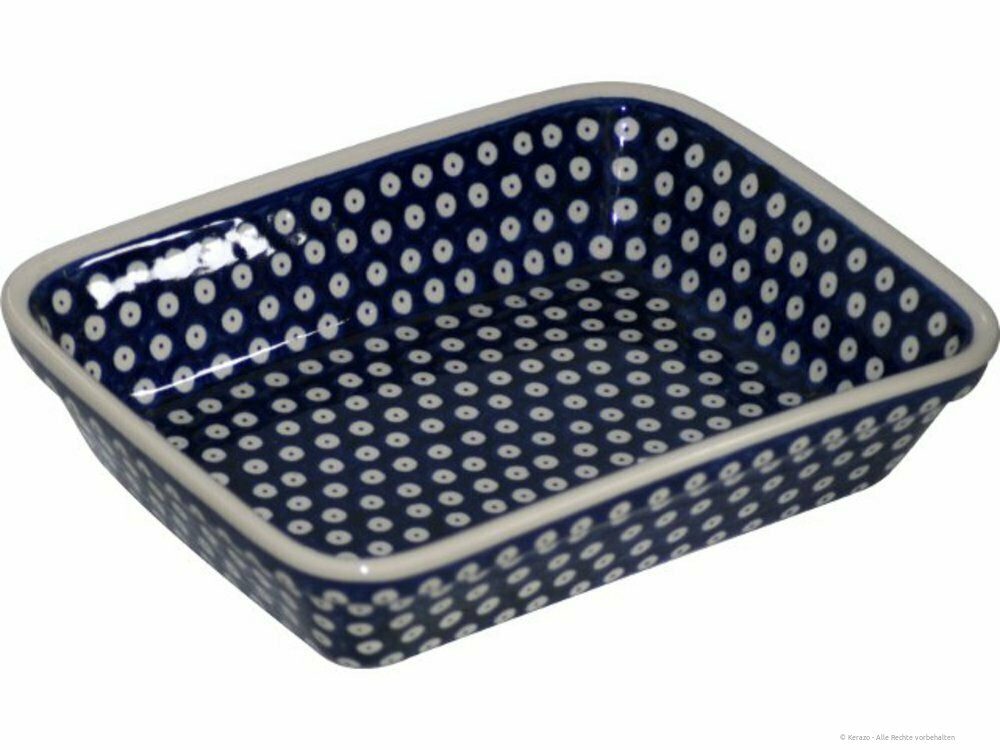 Bunzlauer Keramik Auflaufform Bunzlauer Keramik 2,7 L Auflaufform Backform 29,7x23,2x7cm Dekor 42, Keramik