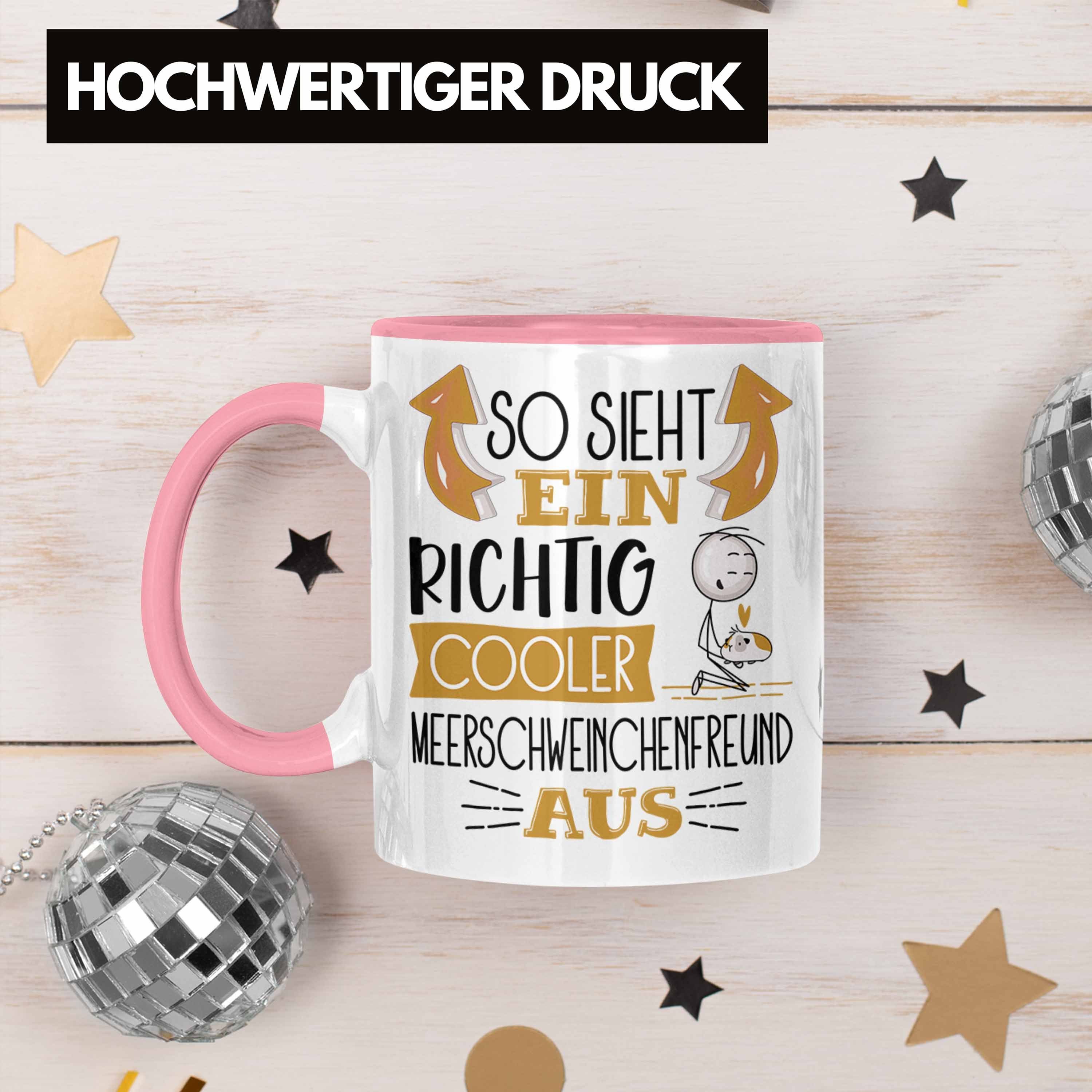 Tasse Richtig So Meerschweinche Ein Trendation Rosa Meerschweinchenfreund Sieht Cooler Tasse