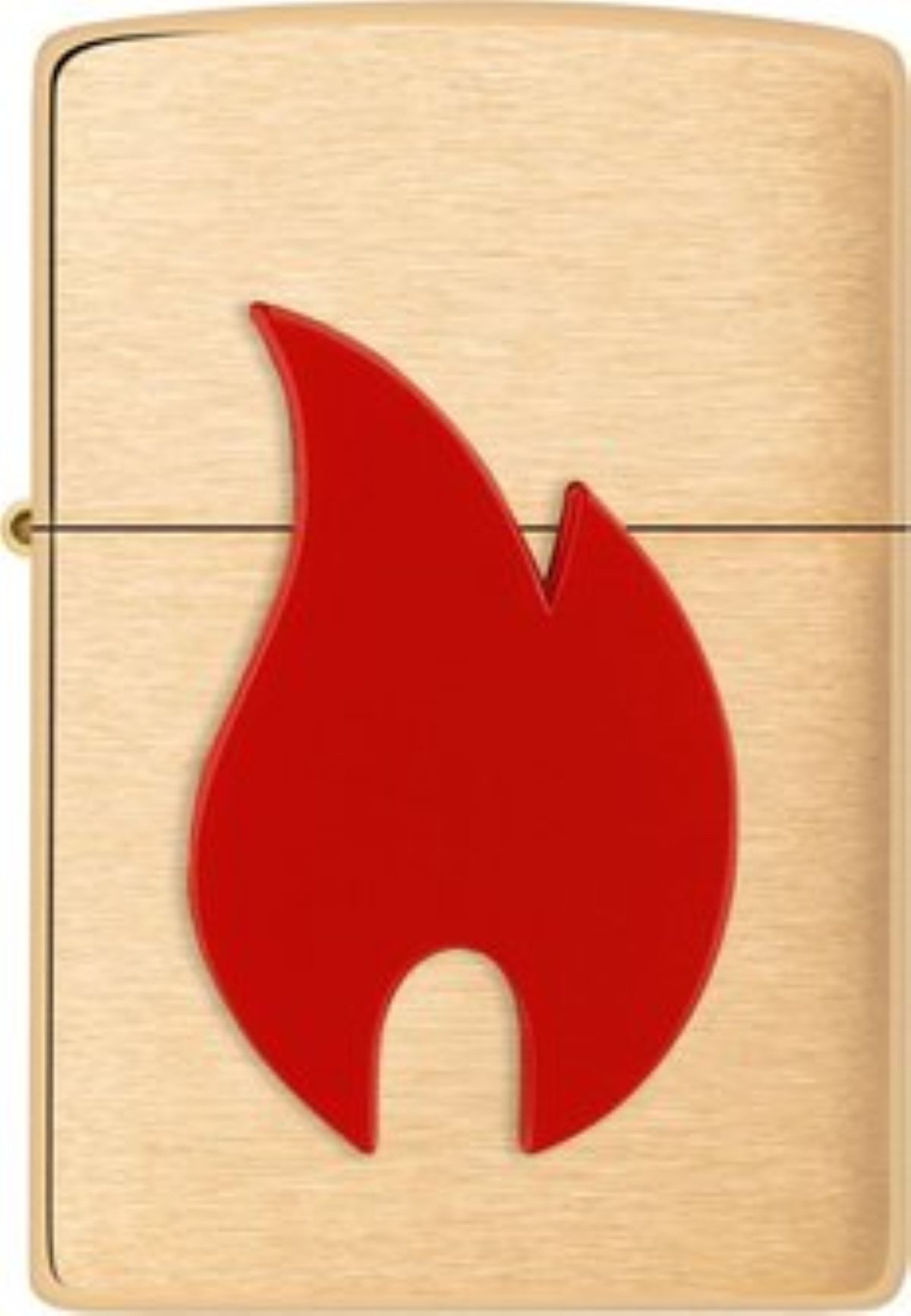 Zippo Feuerzeug Emblem Big Flame schwarz silber oder rot gold "Neuheit 2026", Zippo Neuheit 2026 - made in USA