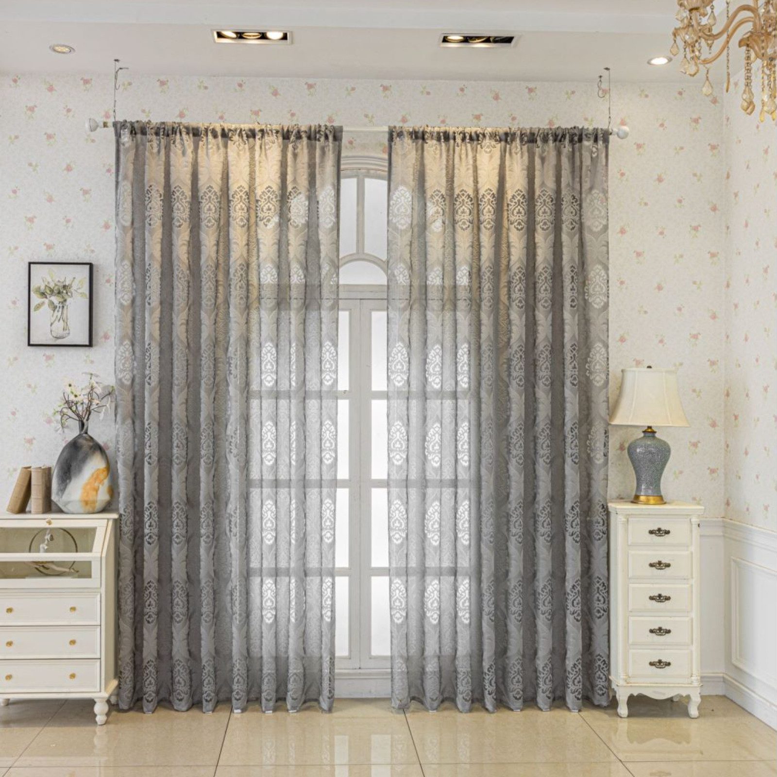 BYSURE Gardine, Ösen (2 St), halbtransparent, günstig online kaufen
