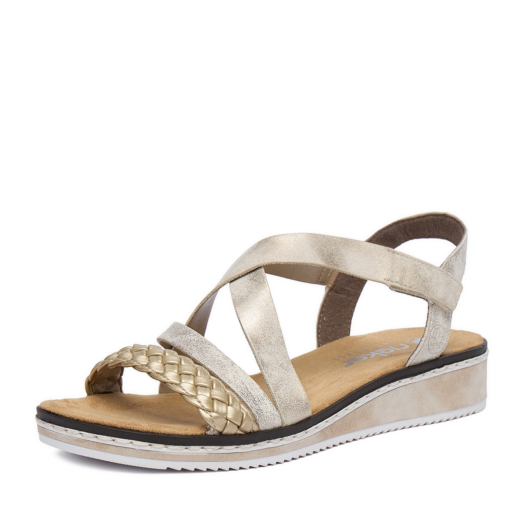 Rieker Rieker Damen-Sandalen Gold V3663-90 Sandale