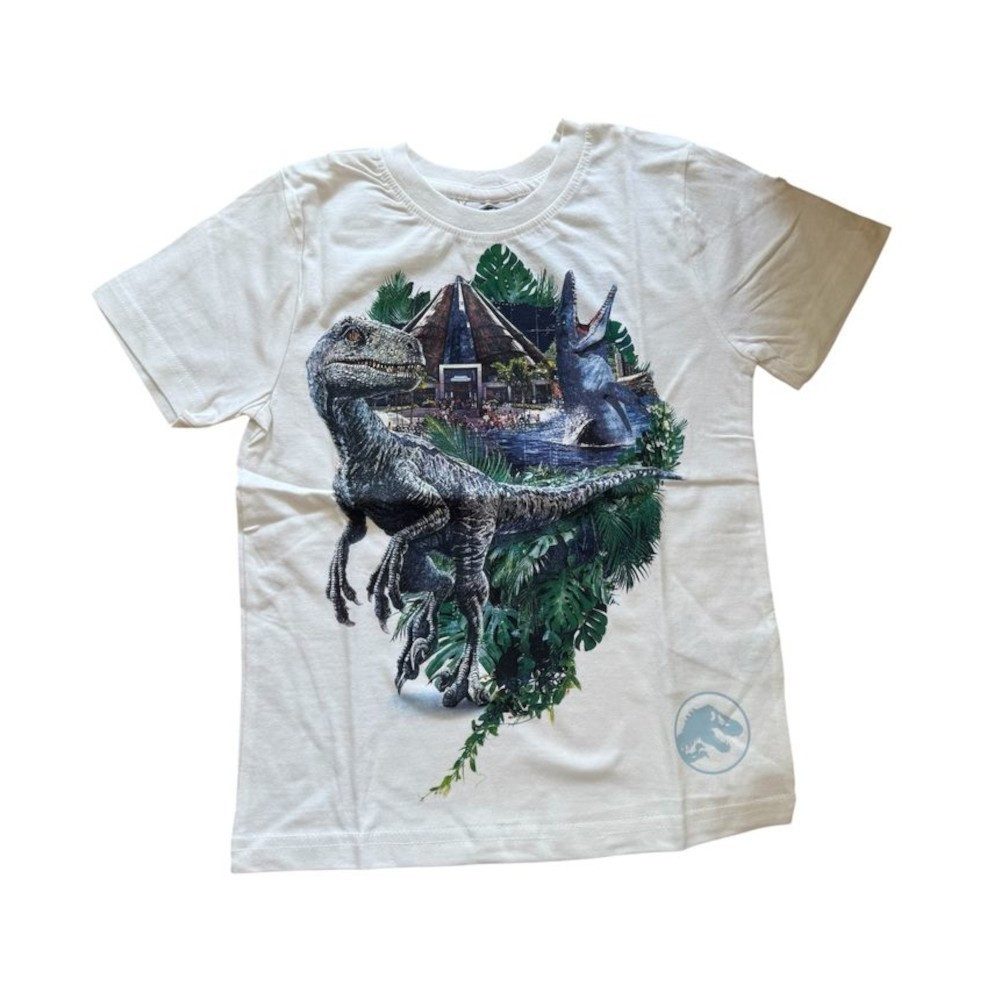 EplusM T-Shirt Jungen-Jurassic World Shirt, kurz, Schwarz oder Weiß, Größen 110-13
