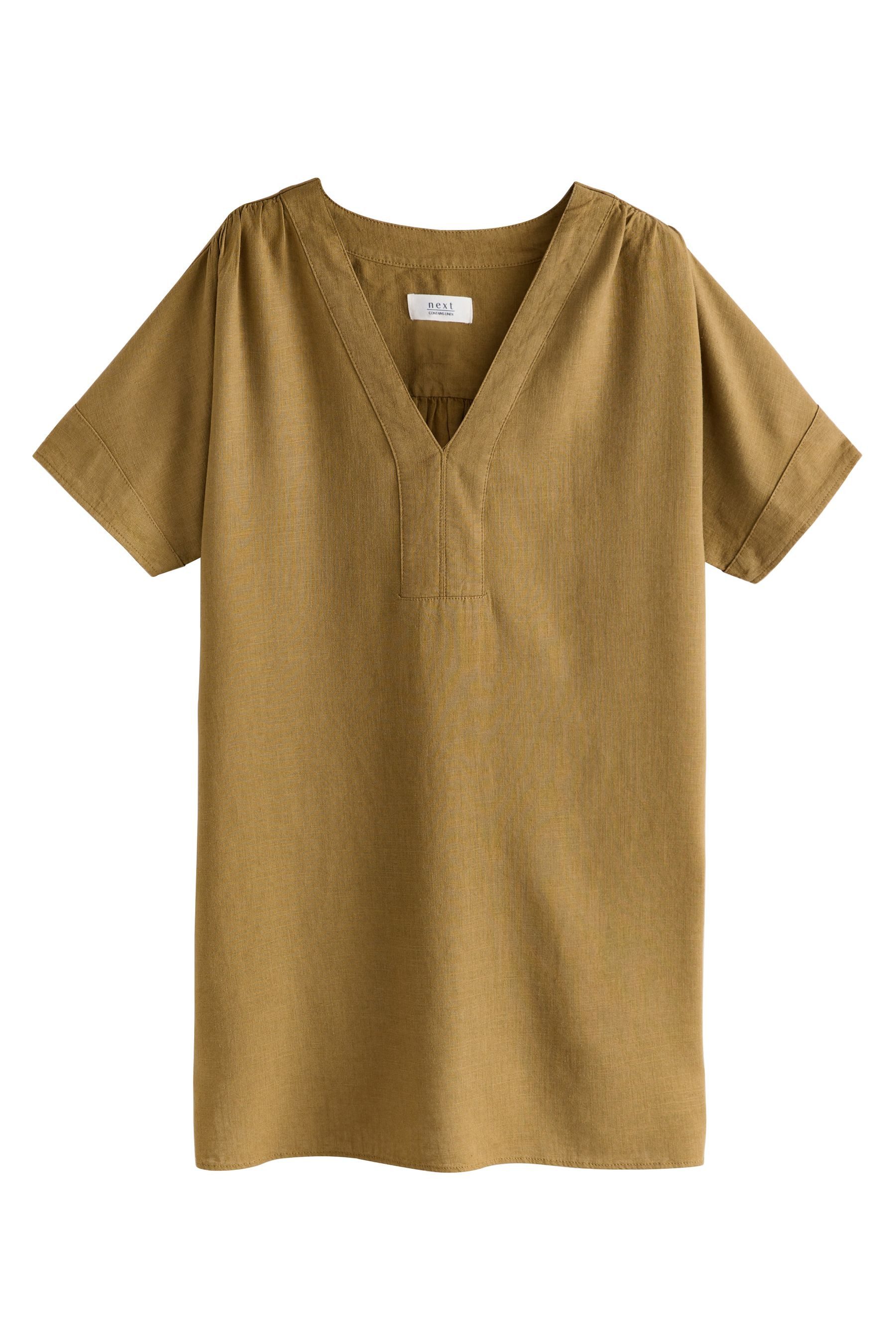 Next Minikleid Kaftan-Minikleid mit Leinenanteil (1-tlg) günstig online kaufen