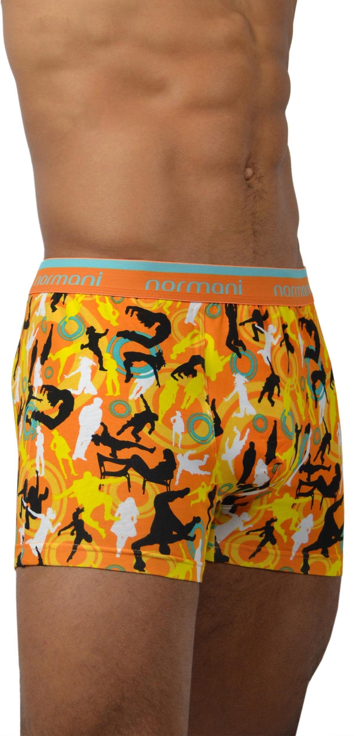 normani Retro Boxer 6 Stück Retro Boxershorts aus Baumwolle Unterhose aus atmungsaktiver Baumwolle