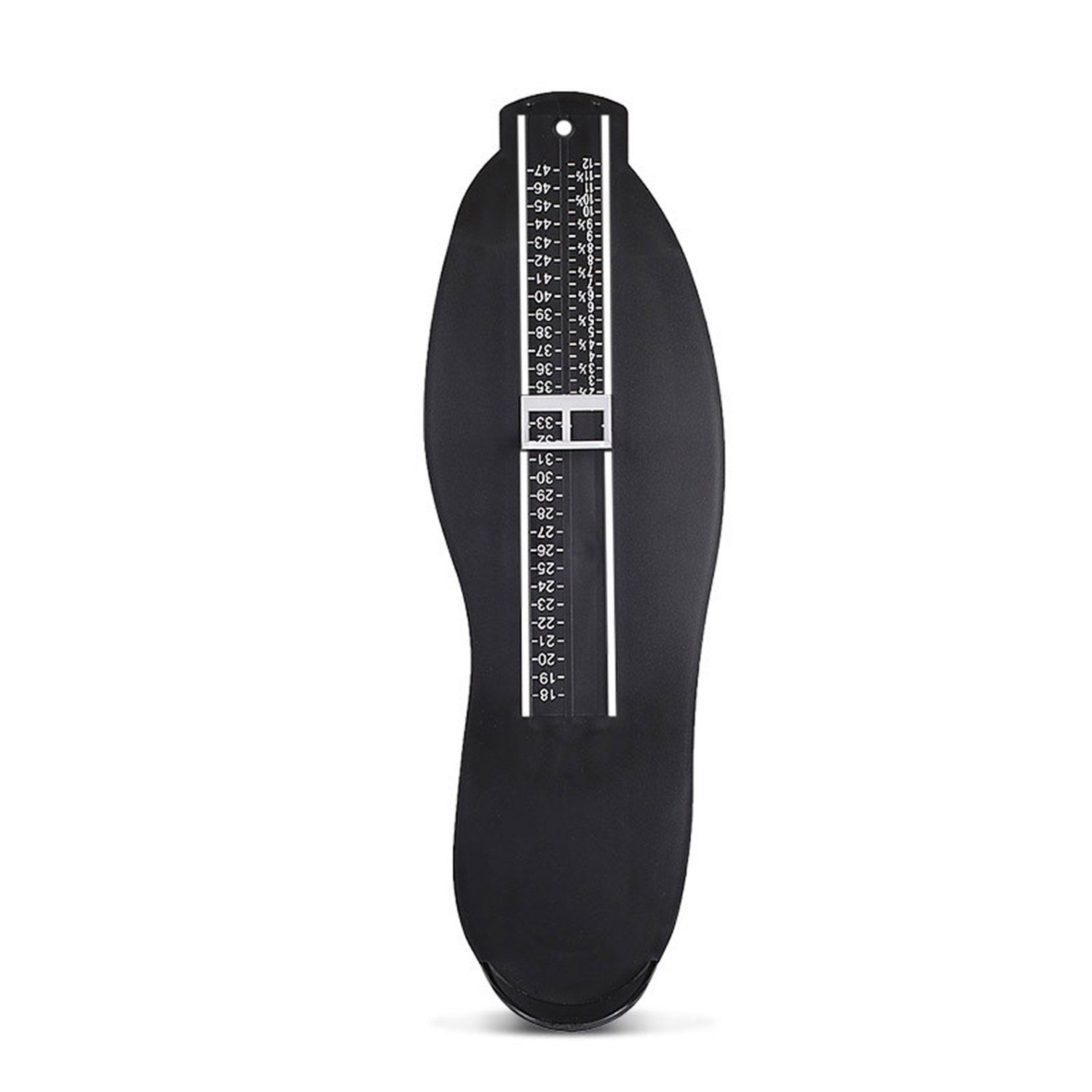 Daisred Messlatte Fußmessgerät Unisex Coole Gadget, Schuhgrößenmesser (1-tlg) Schwarz