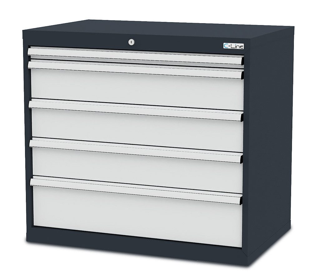 Simplaflex Werkzeugschrank Simplaflex Schubladenschrank, 5 Schubladen, BxTxH 900x575x820 mm