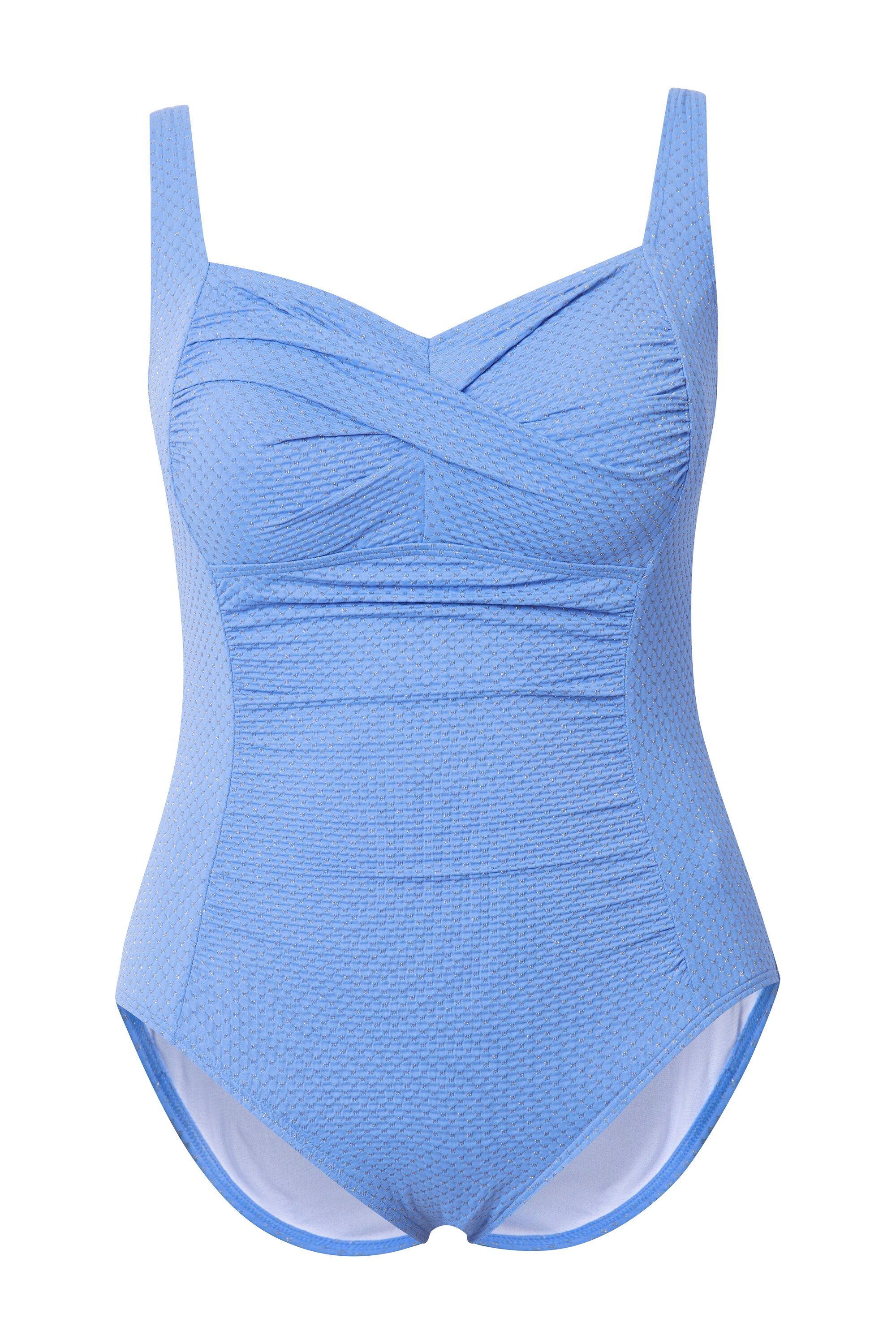 Ulla Popken Badeanzug Badeanzug Metallic Softcups günstig online kaufen