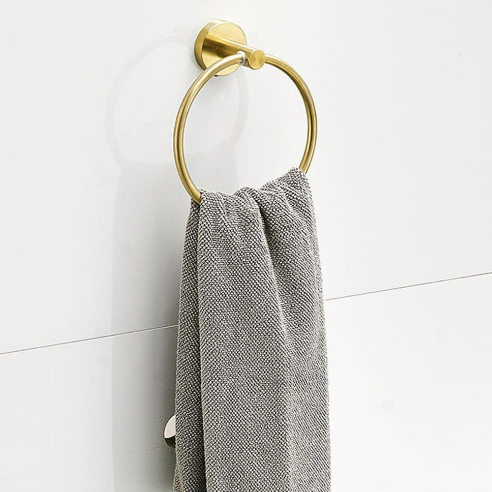 Handtuchring Handtuchhalterung GelldG Edelstahl Handtuchhalter Handtuchhalter,