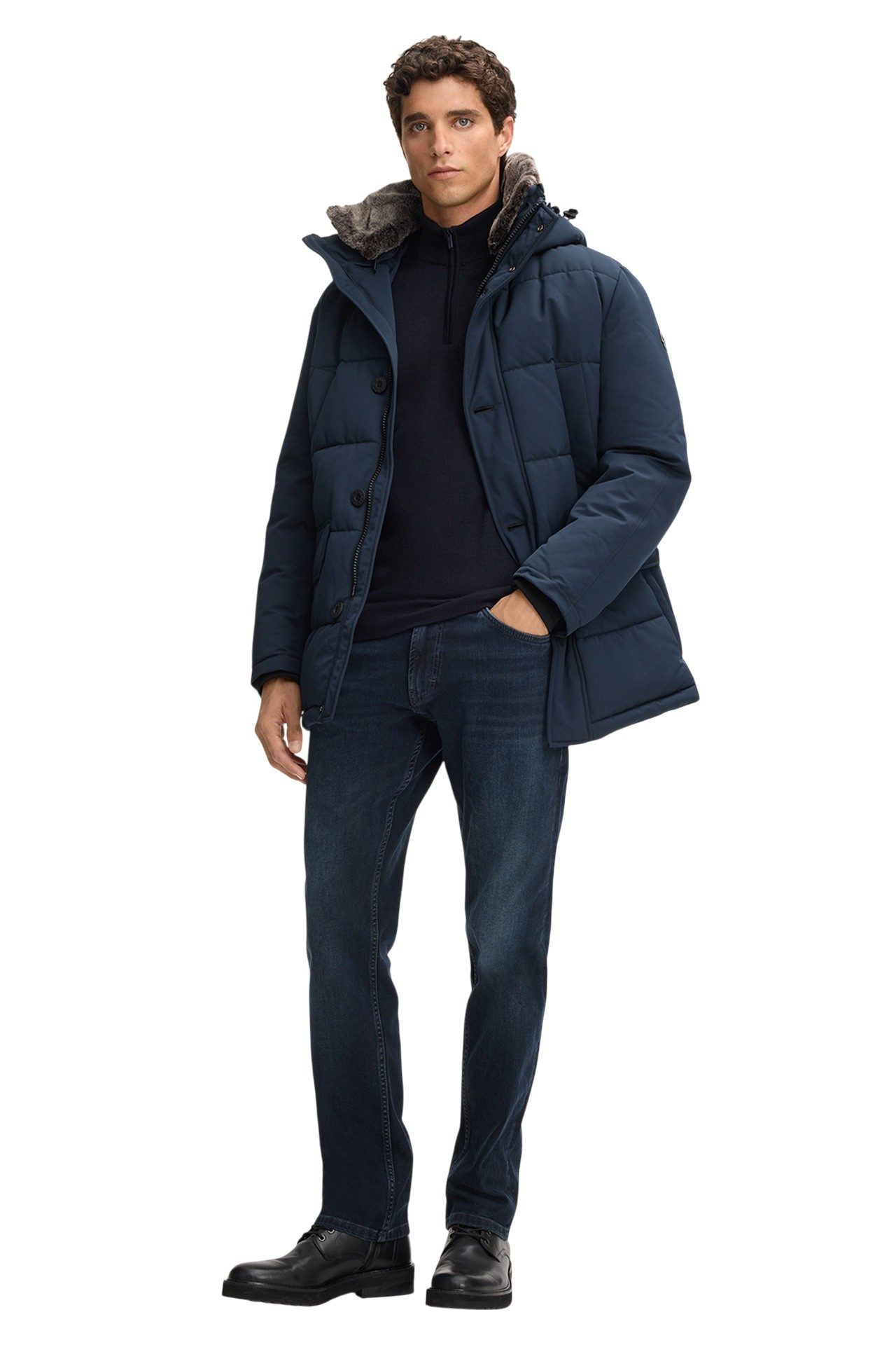 Strellson Winterjacke Plaza 2.0 (Steppjacke, wind- und wasserfest) dunkelbl günstig online kaufen