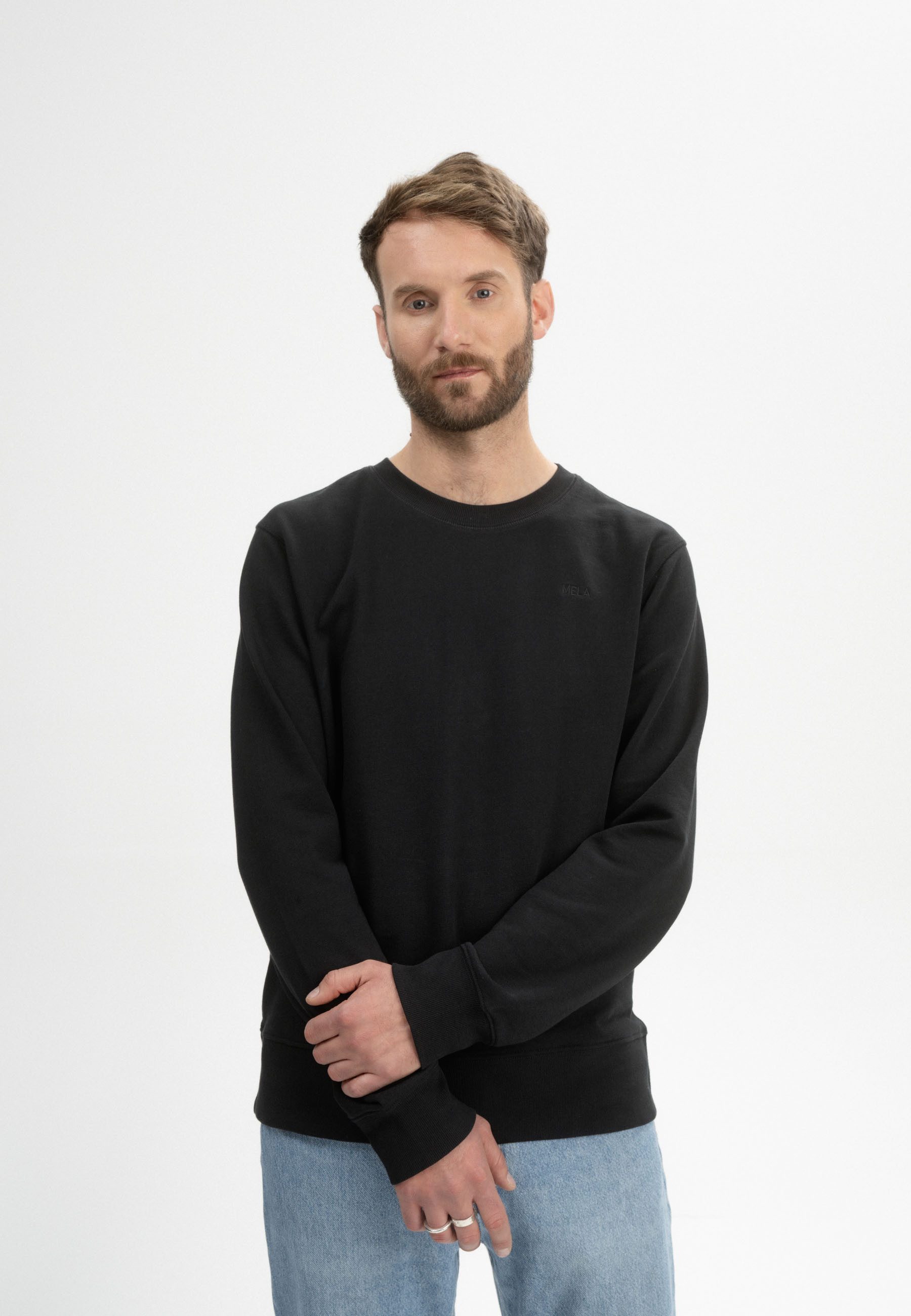 MELA Sweatshirt Sweatshirt Style ADIL Rundhalsausschnitt