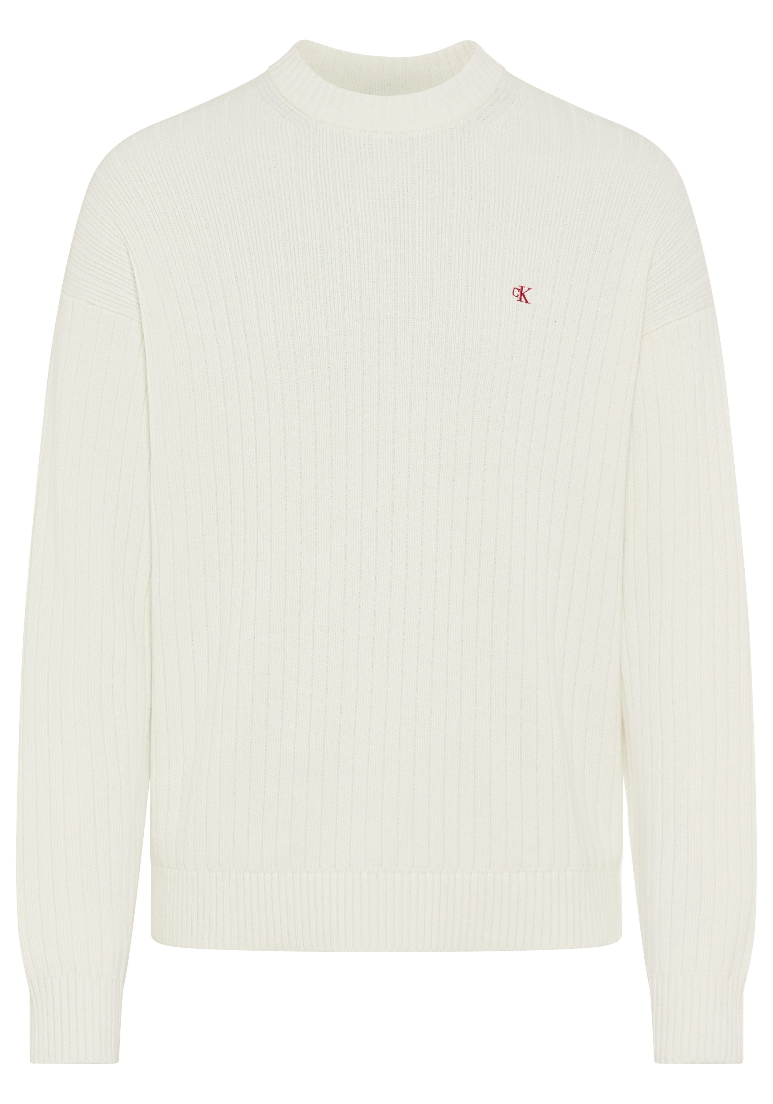 Calvin Klein Jeans Strickpullover Rundhalsausschnitt, Regular Fit günstig online kaufen