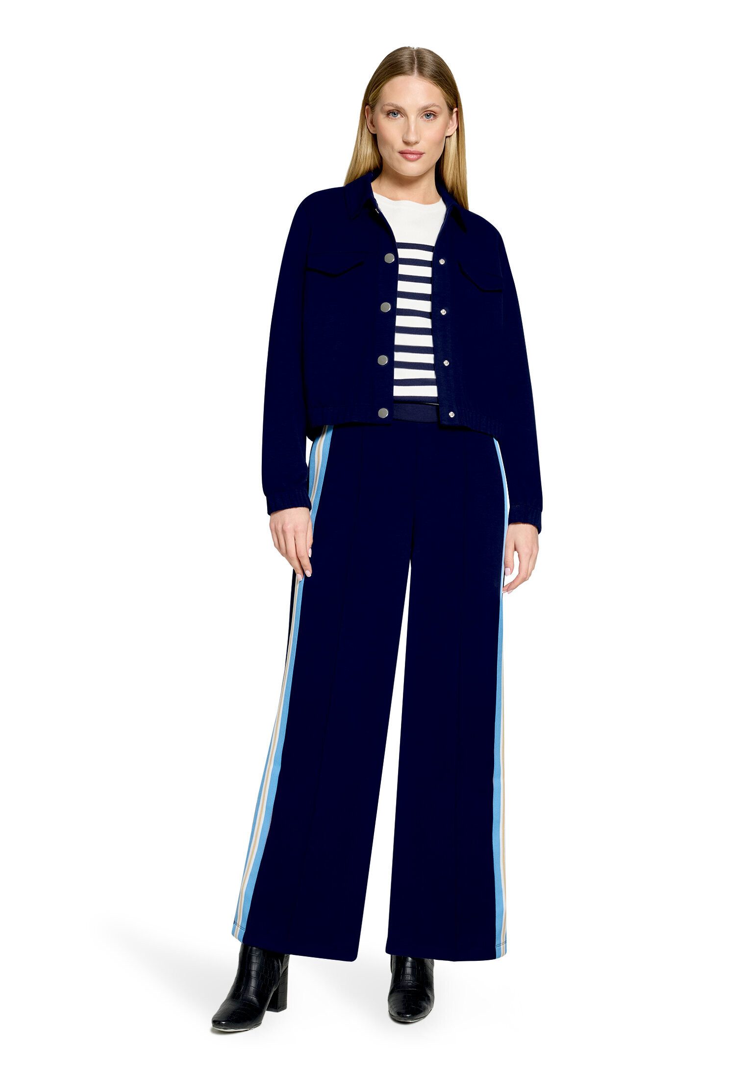 Cartoon Stoffhose Damen mit Galonstreifen