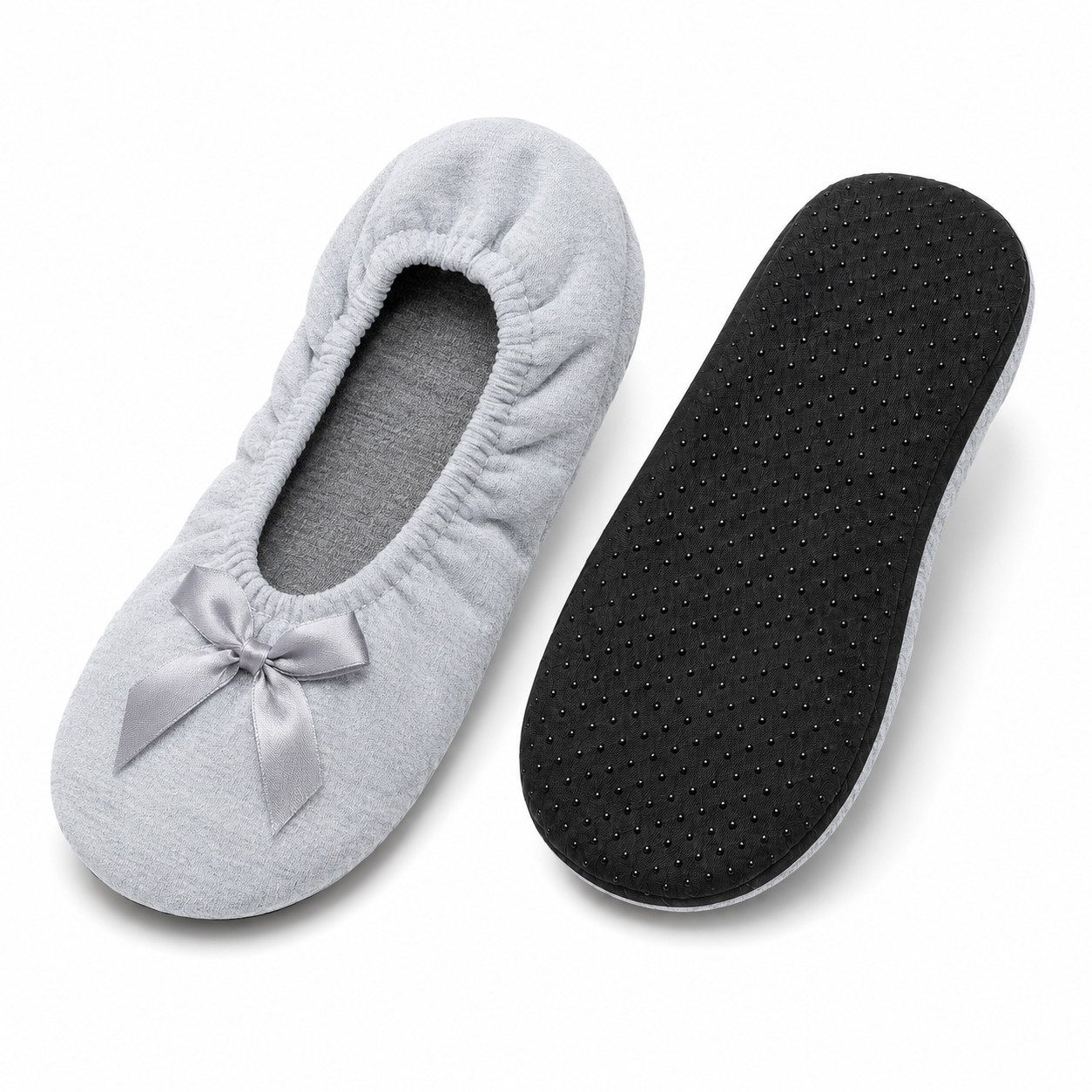 Yalion Damen Hausschuhe Ballerinas rutschfest für Yoga, Tanz & Zuhause Schlappen