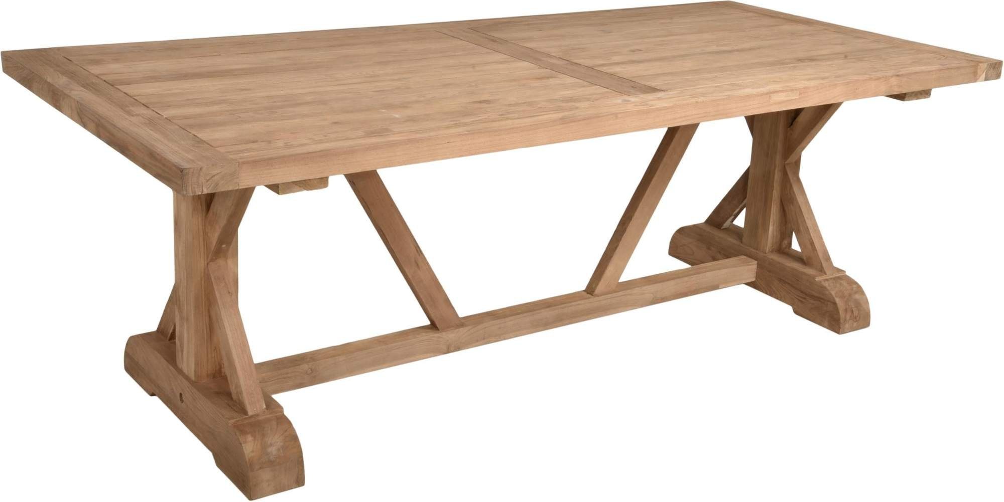 Garden Pleasure Gartentisch, Tisch KISAR Teak recycelt 220cmtischmöbel  Möbel Outdoor | Tische
