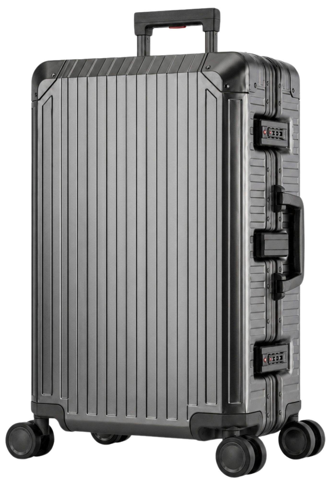 Travelhouse Koffer 100% Aluminium TOKYO L - verschiedene Farben, 4 Rollen, mit stabilem Aluminium Gehäuse und verstärkten Ecken