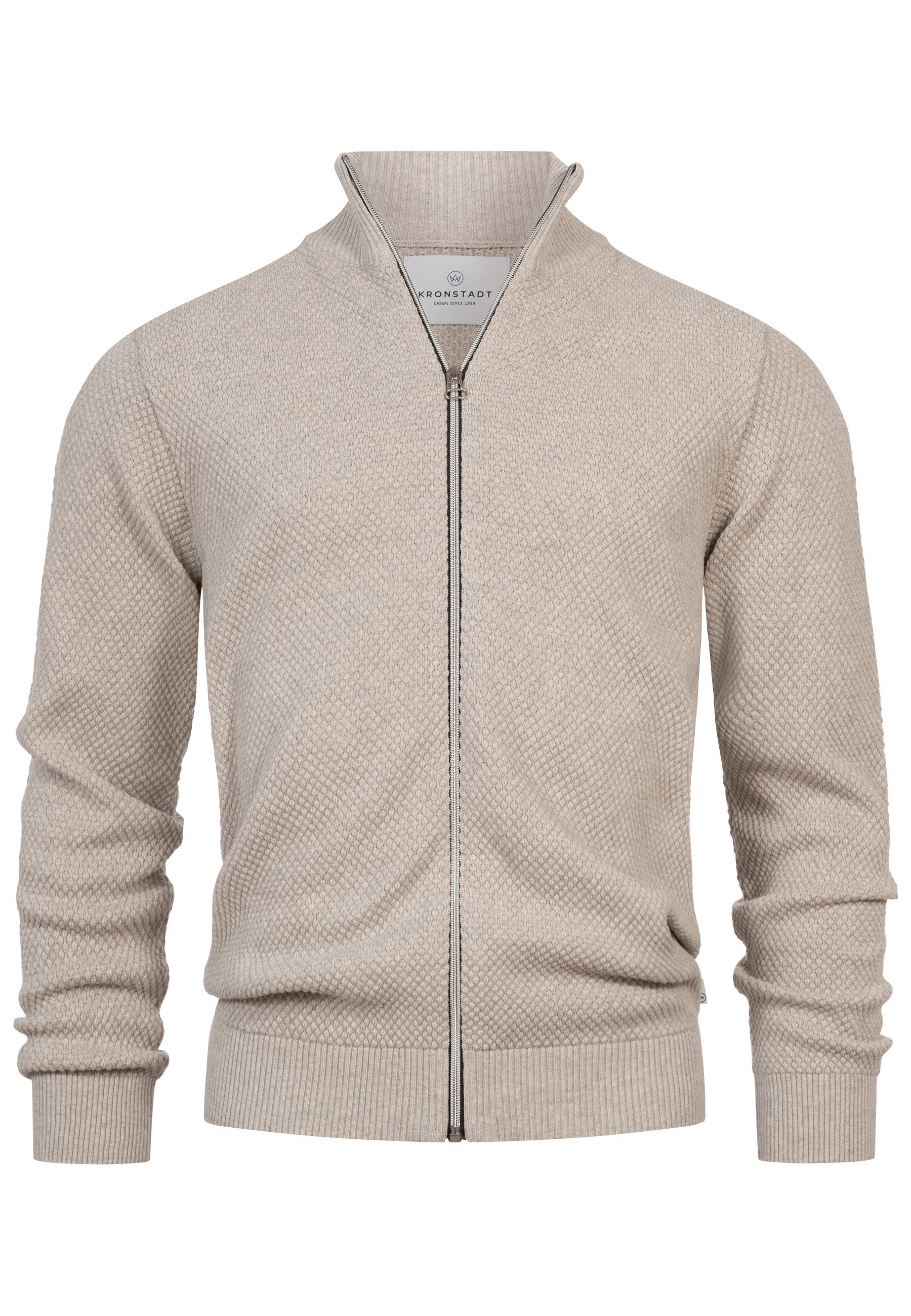 Kronstadt Sweatjacke KSErik Zip Feinstrickjacke mit günstig online kaufen