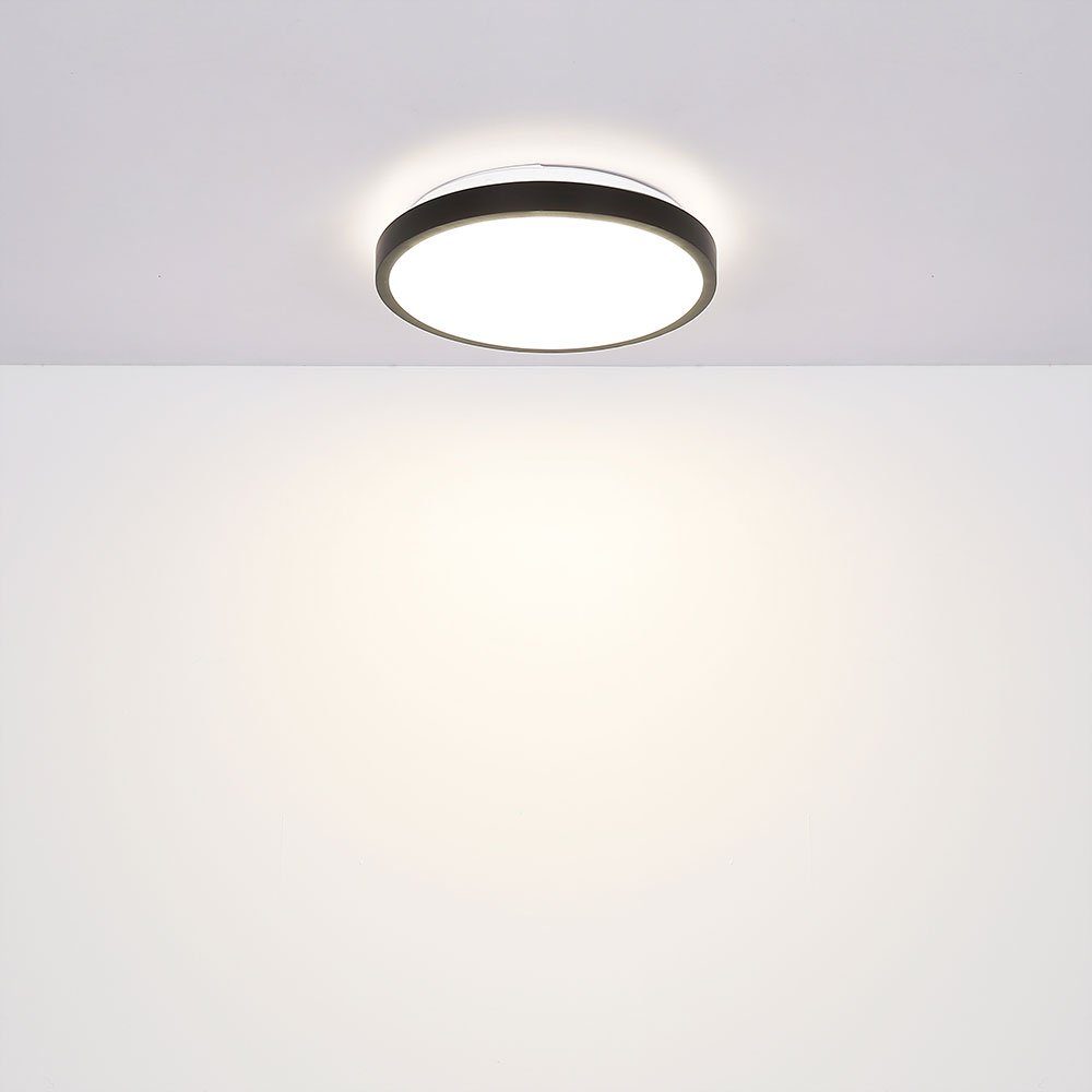 verbaut, LED Schlafzimmerlampe LED-Leuchtmittel Globo Bewegungssensor LED Deckenleuchte neutralweiß IP44 Neutralweiß, Deckenleuchte, fest