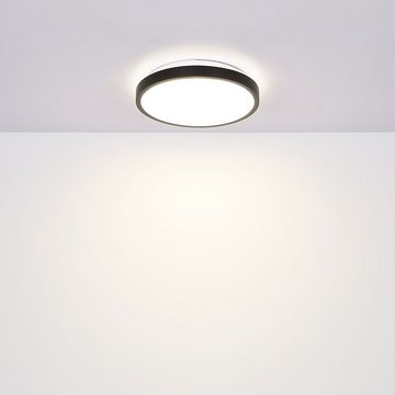 Globo LED Deckenleuchte, LED-Leuchtmittel fest verbaut, Neutralweiß, Deckenleuchte Schlafzimmerlampe Bewegungssensor LED neutralweiß IP44