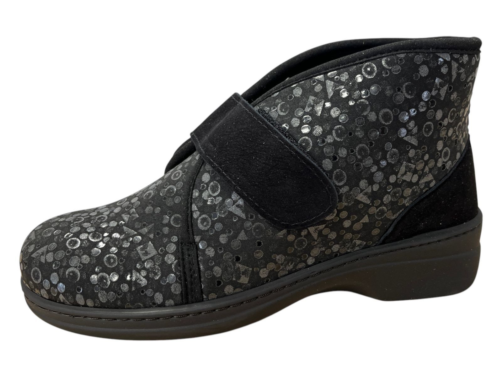 algemare Algemare Damen Hausschuh 8338-0173 schwarz nero punto Hausschuh