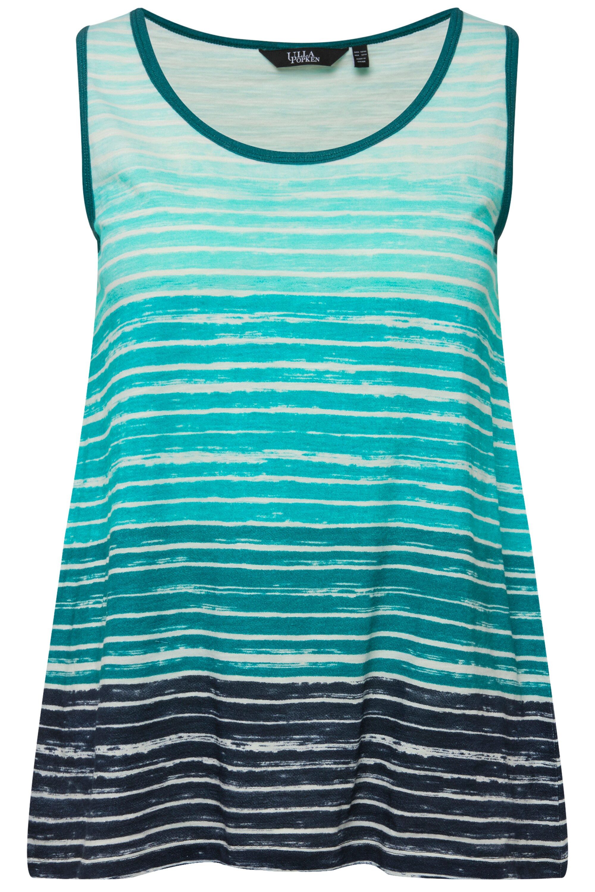 Ulla Popken Longtop Top Streifen-Verlauf A-Linie günstig online kaufen