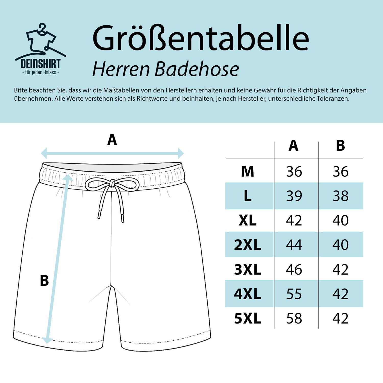 deinshirt Badehose Schwimmshorts Kotzendes Einhorn Integrierter Netz-Slip, aufgesetzte Gesäßtasche mit Klettverschluss