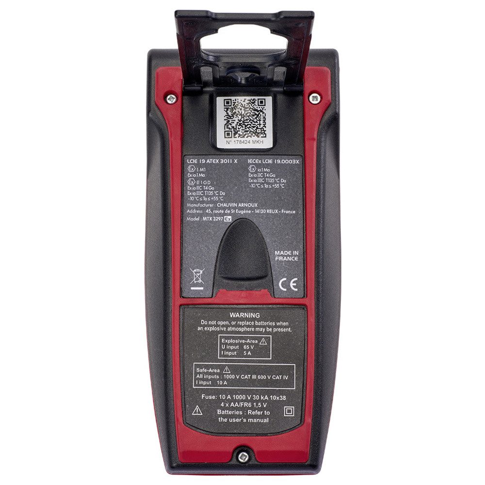 METRIX Spannungsprüfer Metrix MTX 3297Ex Hand-Multimeter digital Ex-geschützt CAT III 1000 V, (MTX 3297Ex)