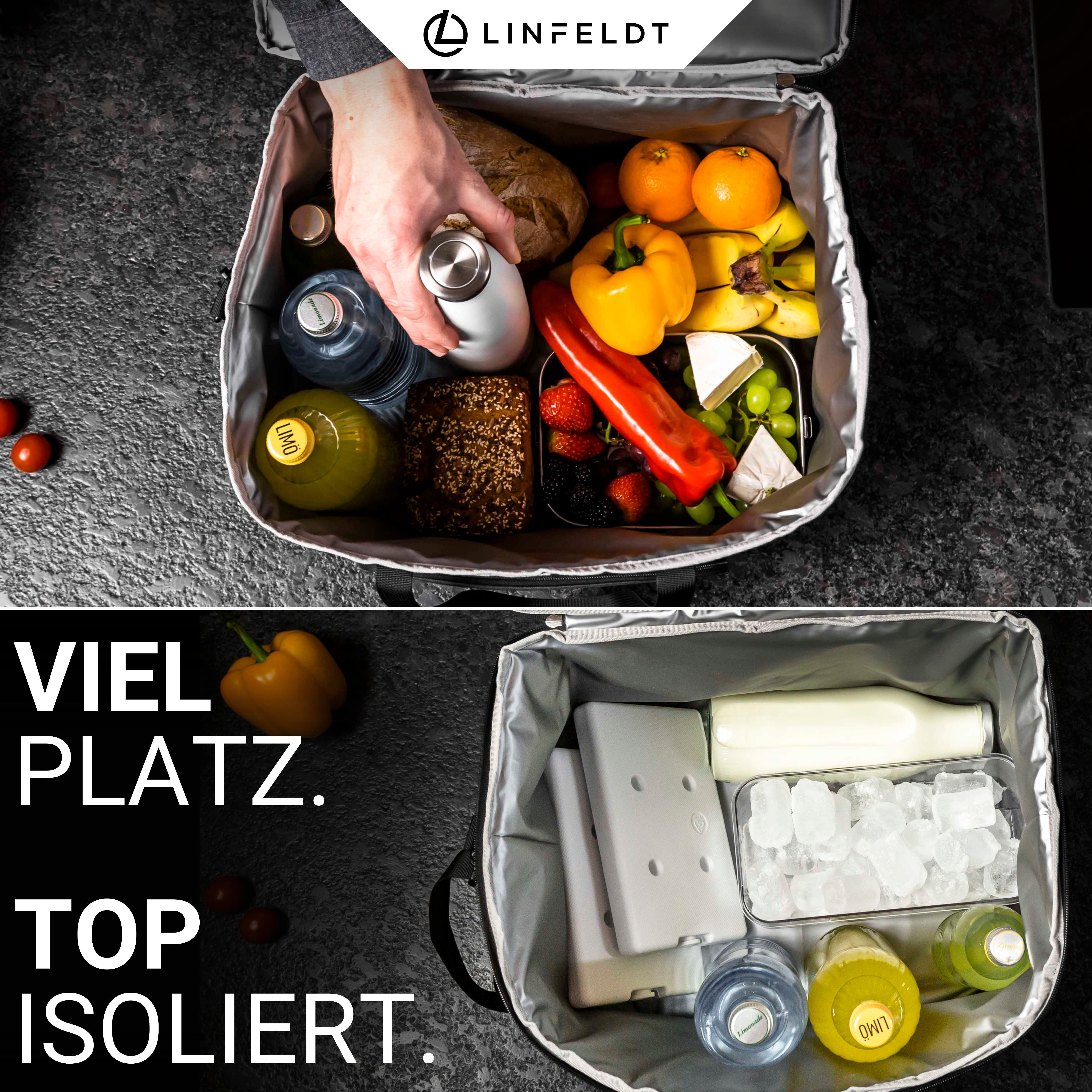 LINFELDT Kühltasche 30L hält 5 Heiß & Kalt + Wasserdicht Isoliertasche