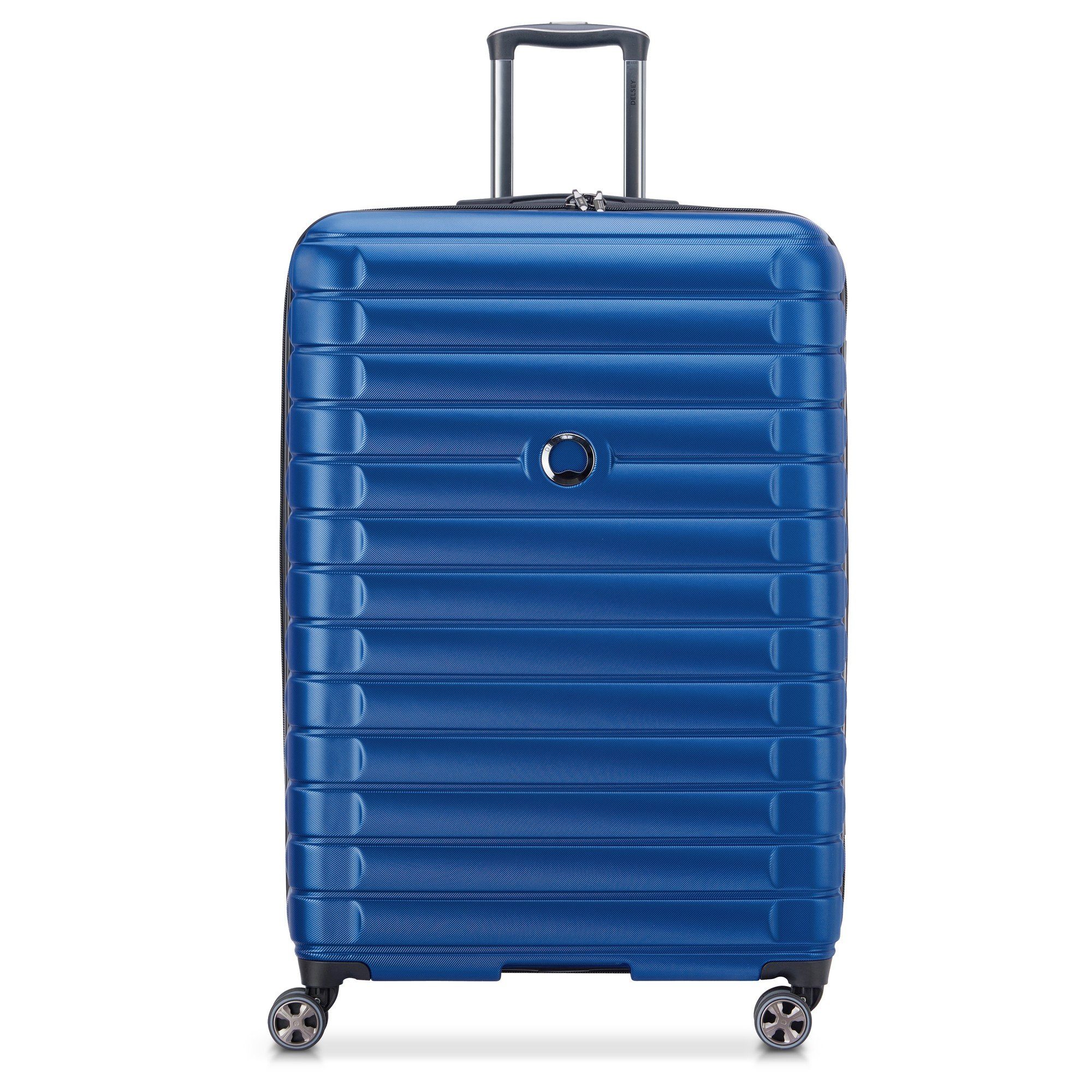 Delsey Trolley Shadow 5.0 - 4-Rollen-Trolley 82 cm erw., 4 Rollen blau