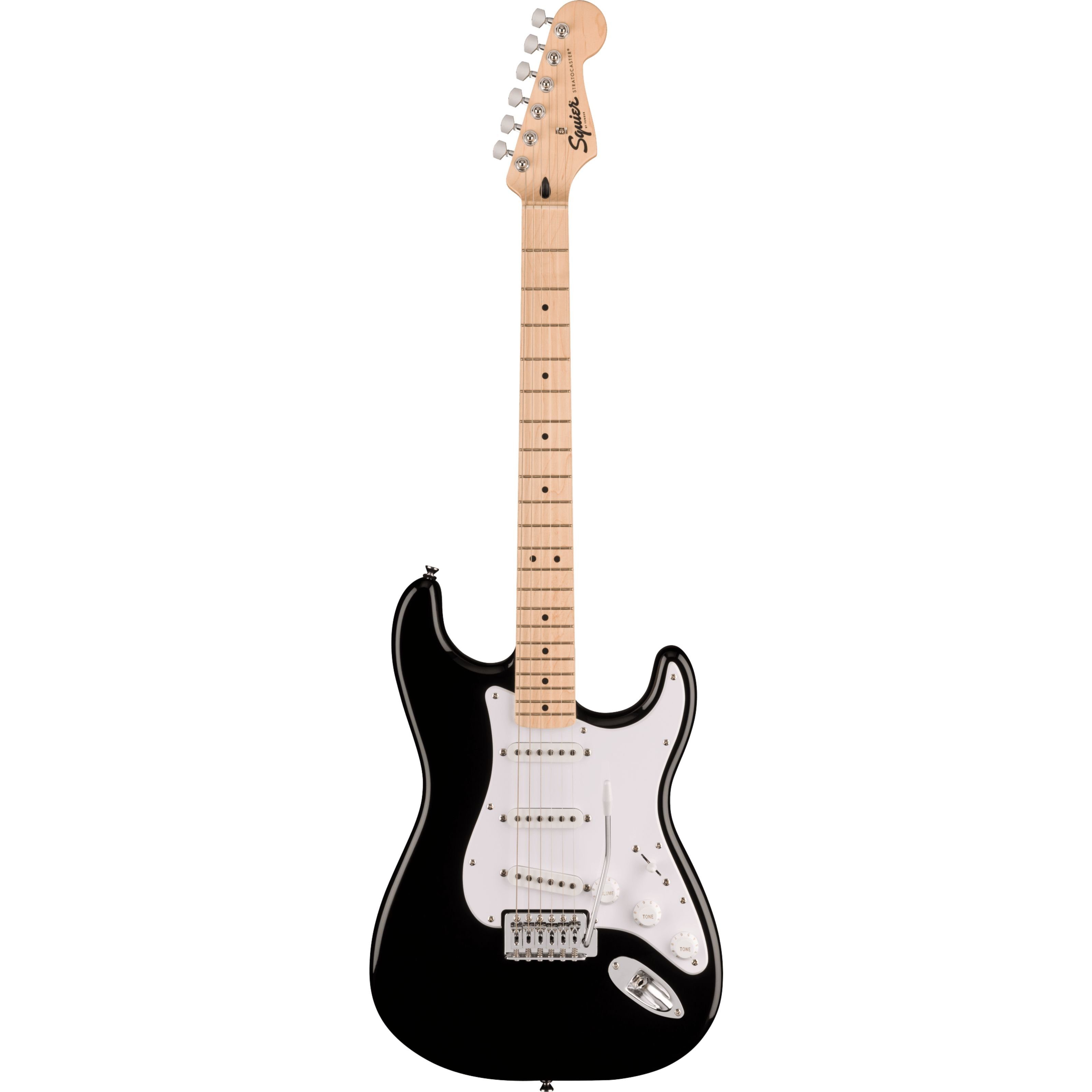 Squier E-Gitarre, E-Gitarren, ST-Modelle, Sonic Stratocaster MN Black - E-Gitarre