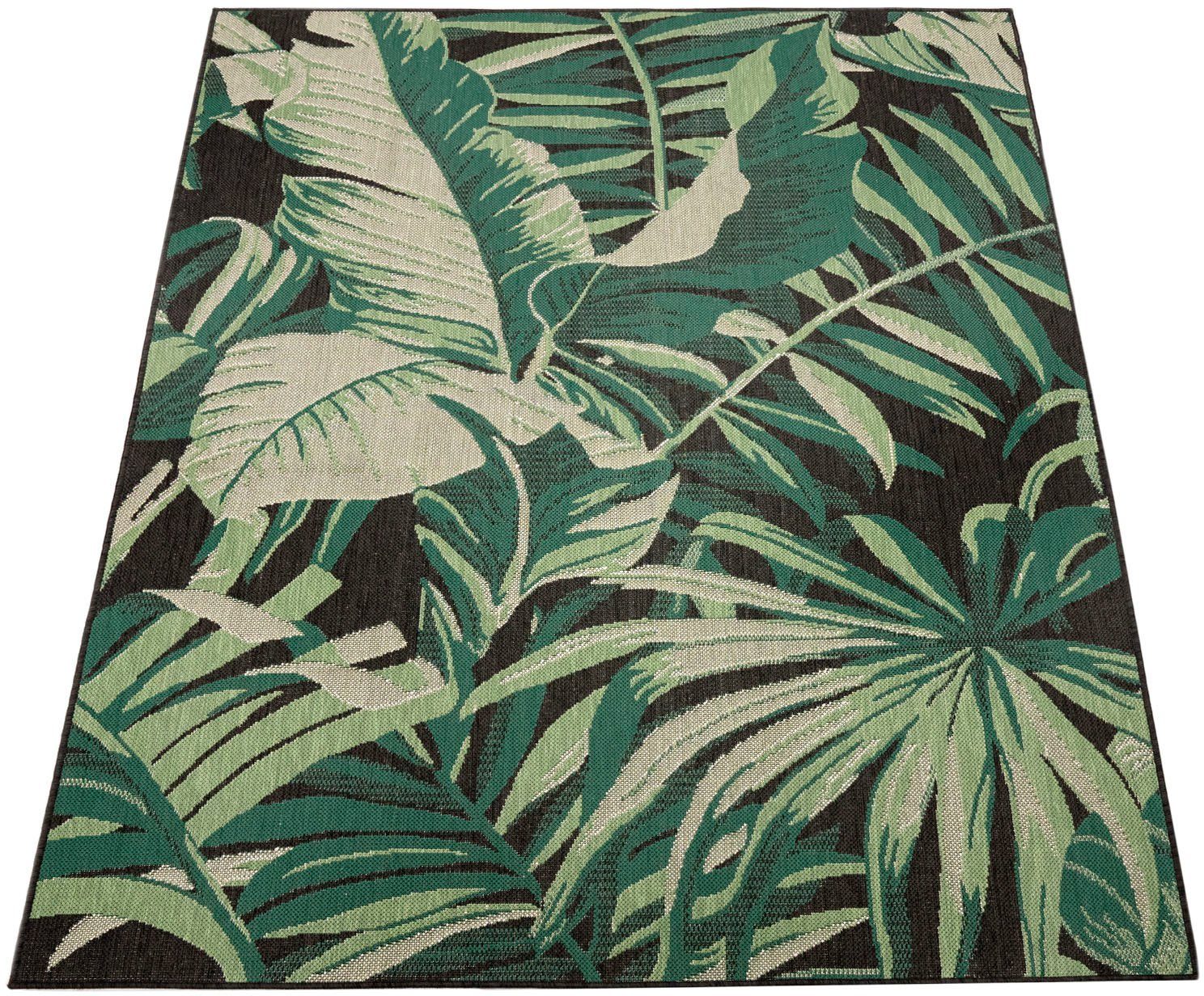 Paco Home Teppich Ostende 551, rechteckig, Höhe: 4 mm, Flachgewebe, Motiv P günstig online kaufen