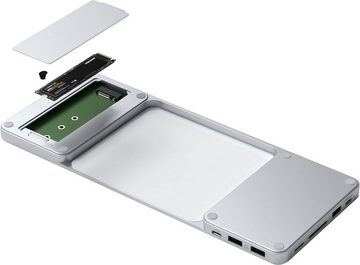 Satechi USB-C Slim Dock for 24" iMac Computer-Adapter USB-C zu MicroSD-Card, SATA, SD-Card, USB 2.0, USB Typ A, USB Typ C, 34 cm