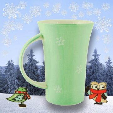Mila Becher Mila Keramik-Becher Coffee Pot Hallo Winter-Eule, Keramik