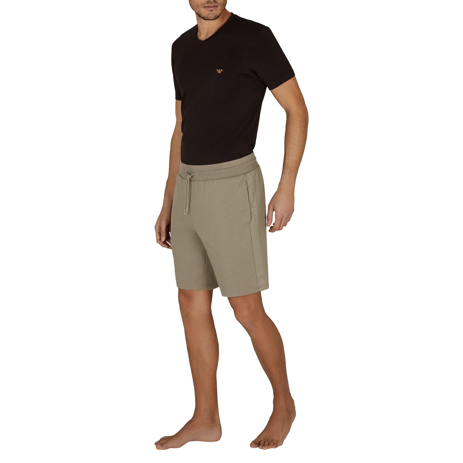 Emporio Armani Bermudas Bermuda Loungewear mit seitlichen Logostreifen