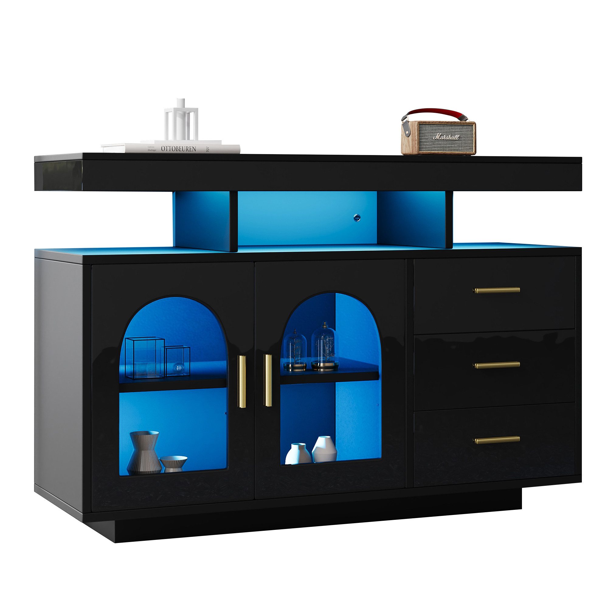 Merax Sideboard mit Hochglanzfront, Kommode mit günstig online kaufen