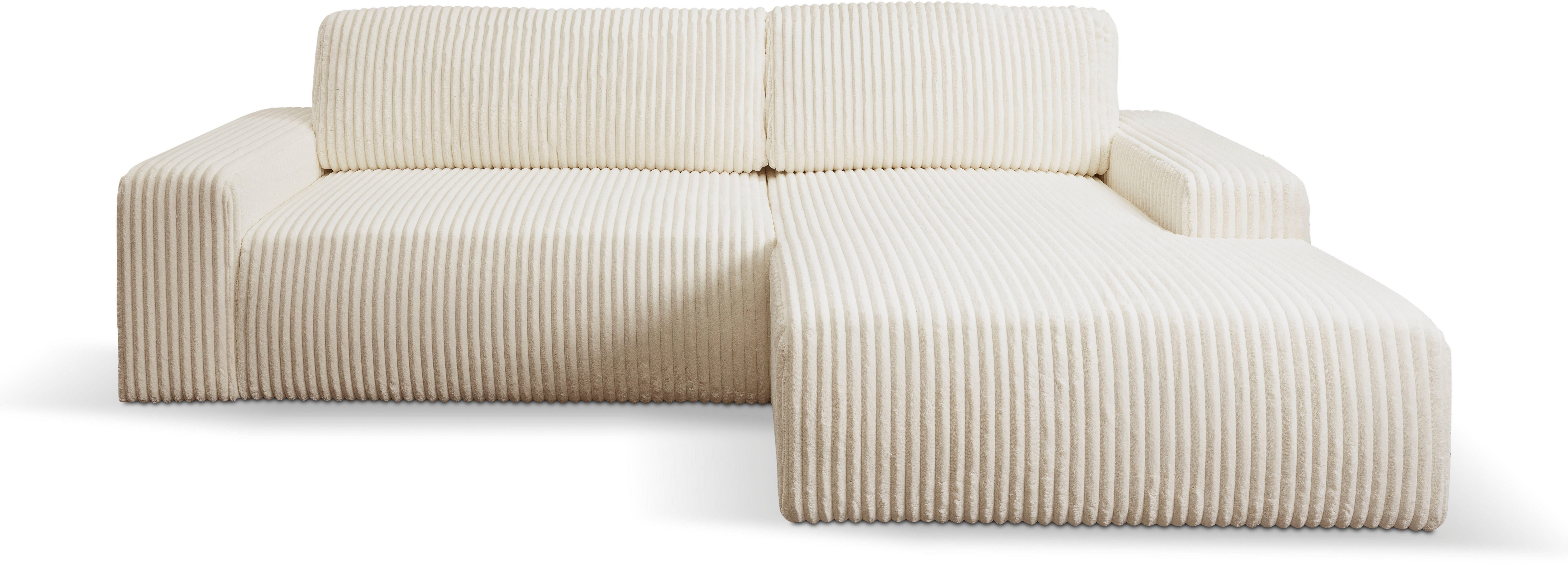 WERK2 Ecksofa Rotterdam-L, kuschelweicher Cord oder günstig online kaufen