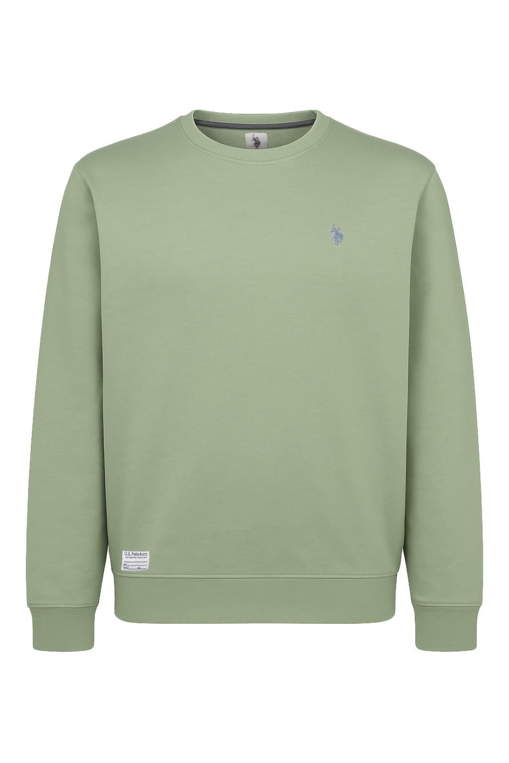 Sweatshirt Garment Dyed (100% Baumwolle) salbeigrün Herren