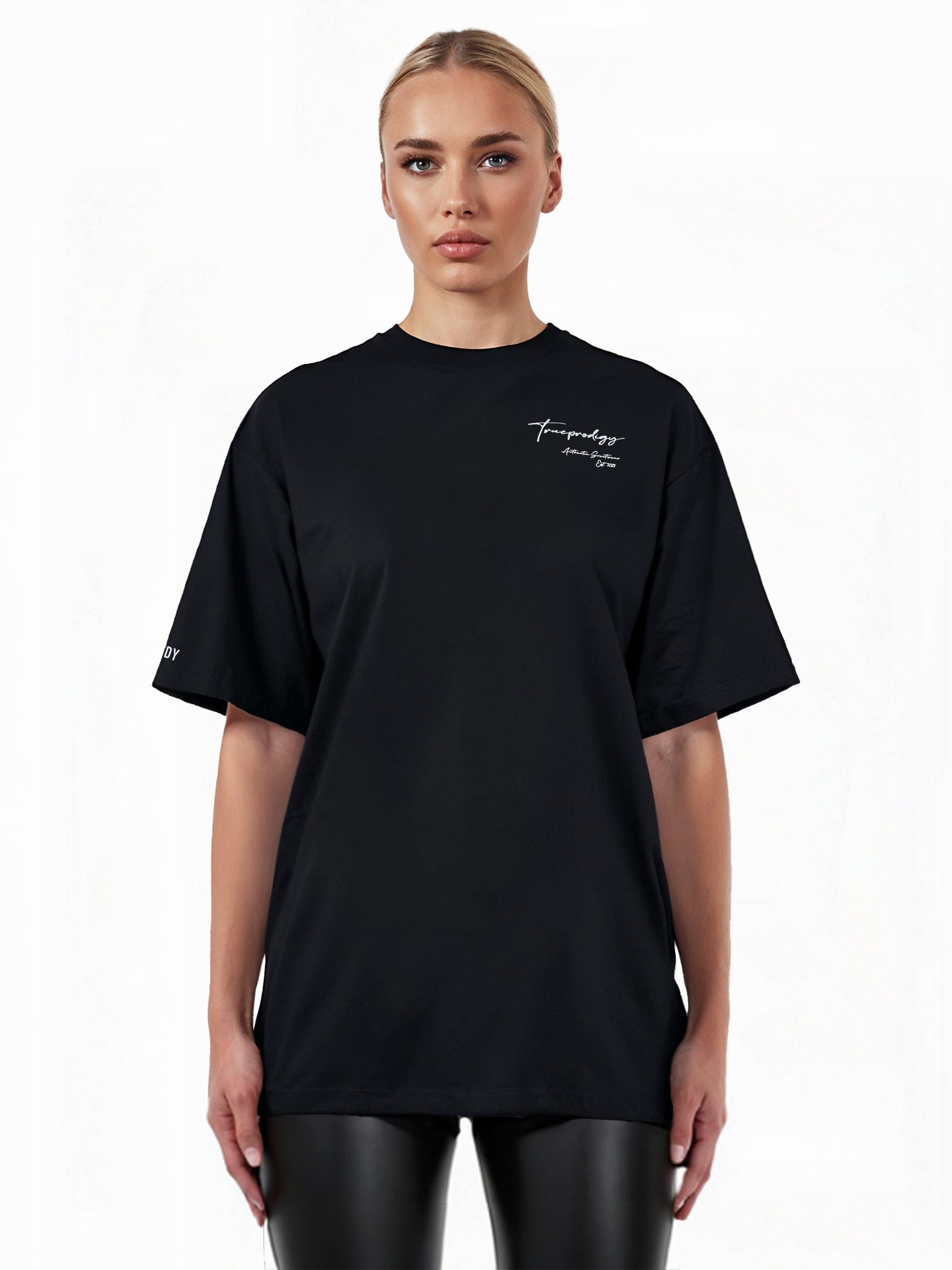 trueprodigy Oversize-Shirt Marin F Logoprint Rundhals dicker Stoff günstig online kaufen