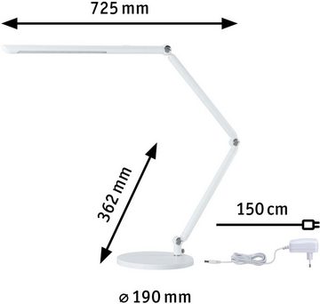 Paulmann LED Schreibtischlampe FlexBar 3-step-dimmbar 230V, LED fest integriert, Tageslichtweiß, Warmweiß