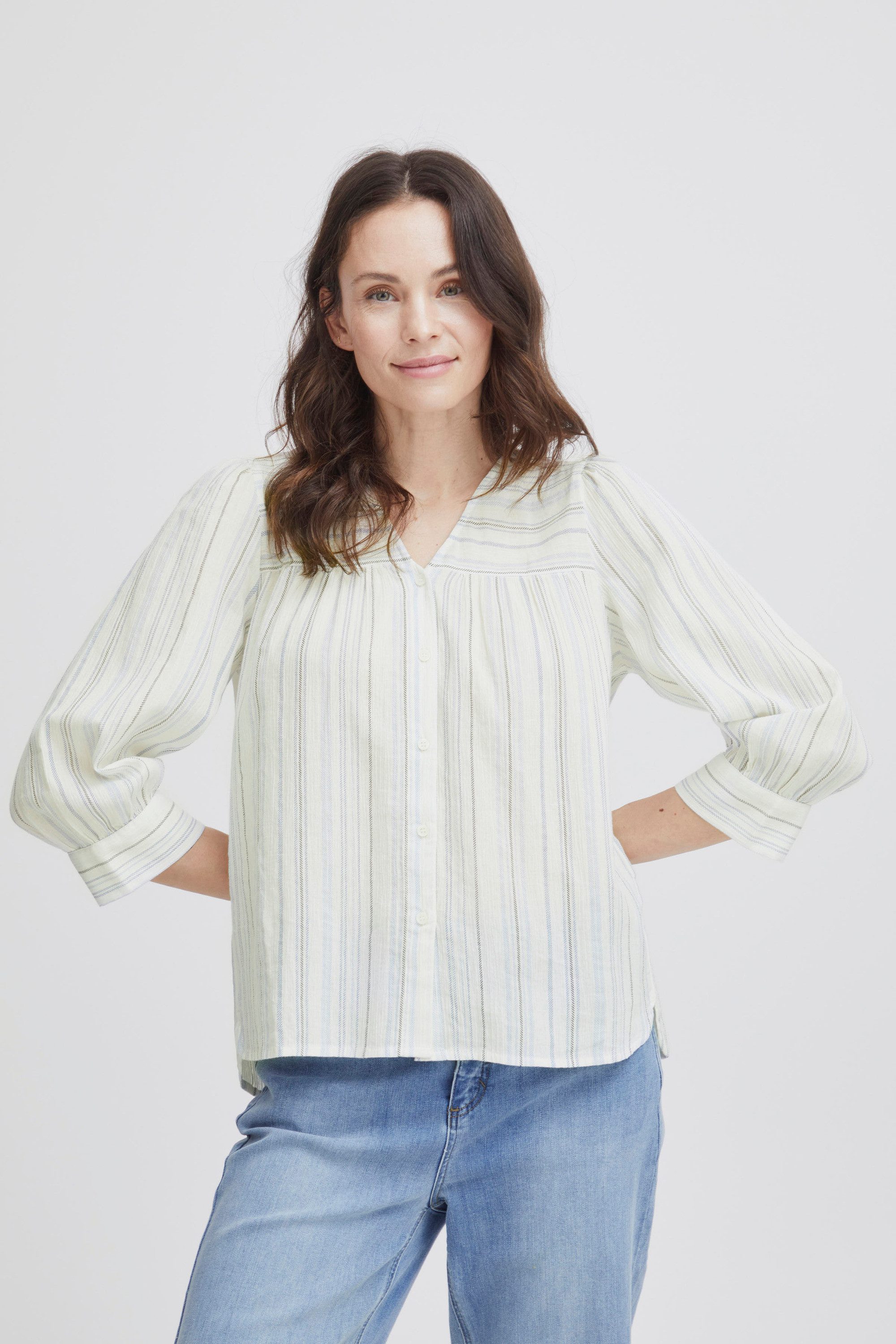 fransa Langarmhemd Shirtbluse