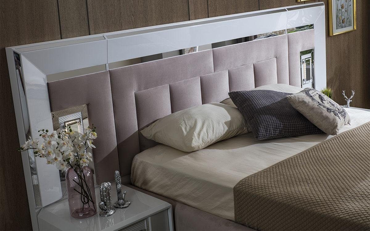 JVmoebel Schlafzimmer-Set Europe Möbel, Modern Schlafzimmer Bett Komplettes Made Luxus Set 2x In Nachttisch