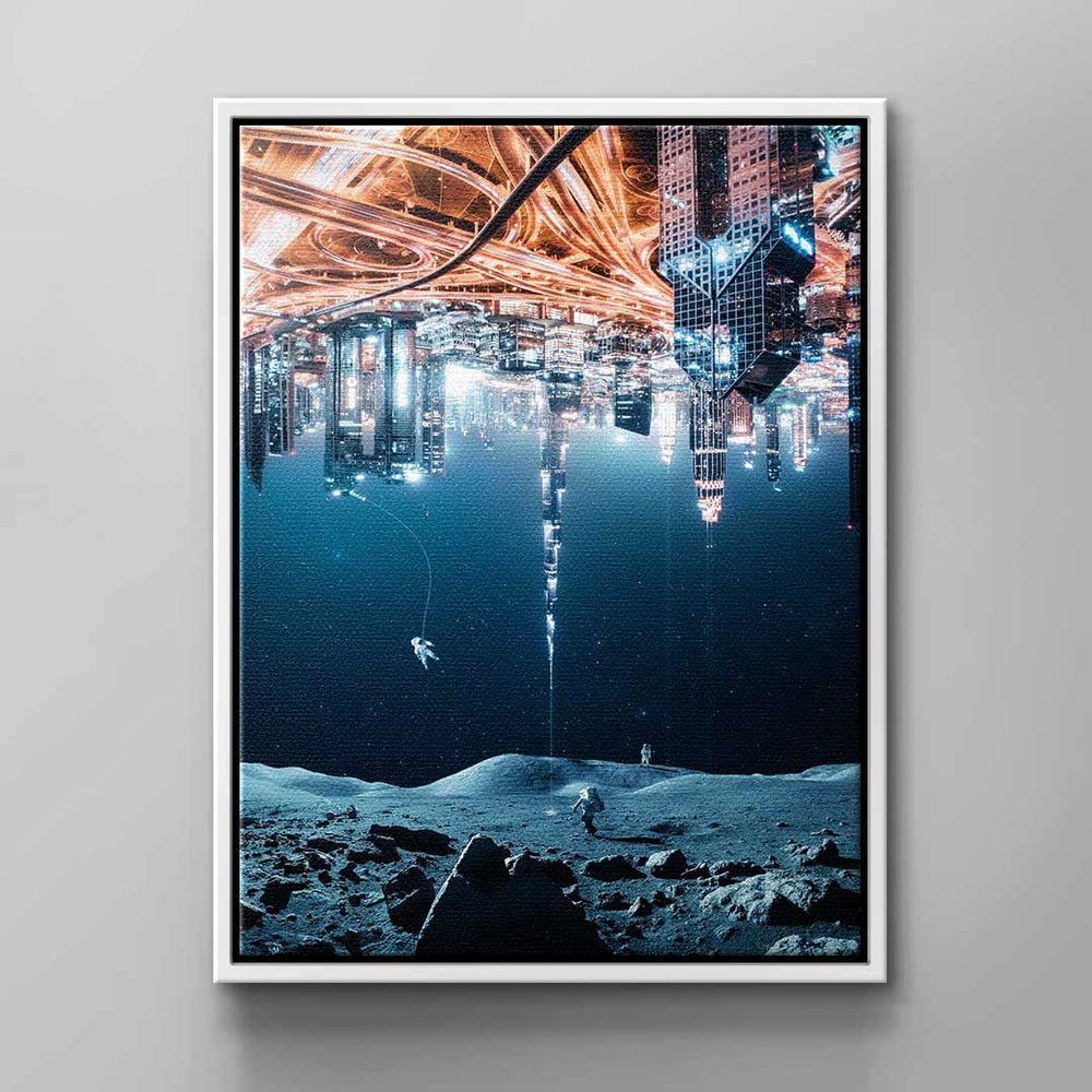 DOTCOMCANVAS® Leinwandbild, Moderne Wandbilder Rahmen von DOTCOM CANVAS schwarzer